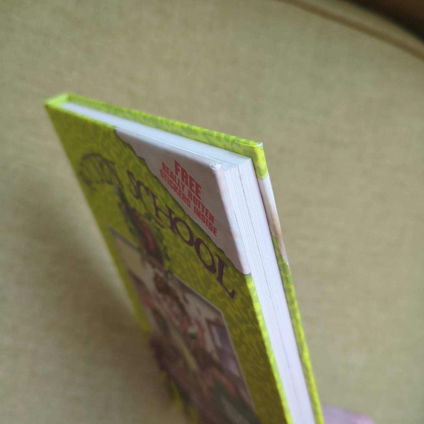 S1GNED 1st Edition Rotten School Big Blueberry Barf Off Stickers Inc R.L. Stine