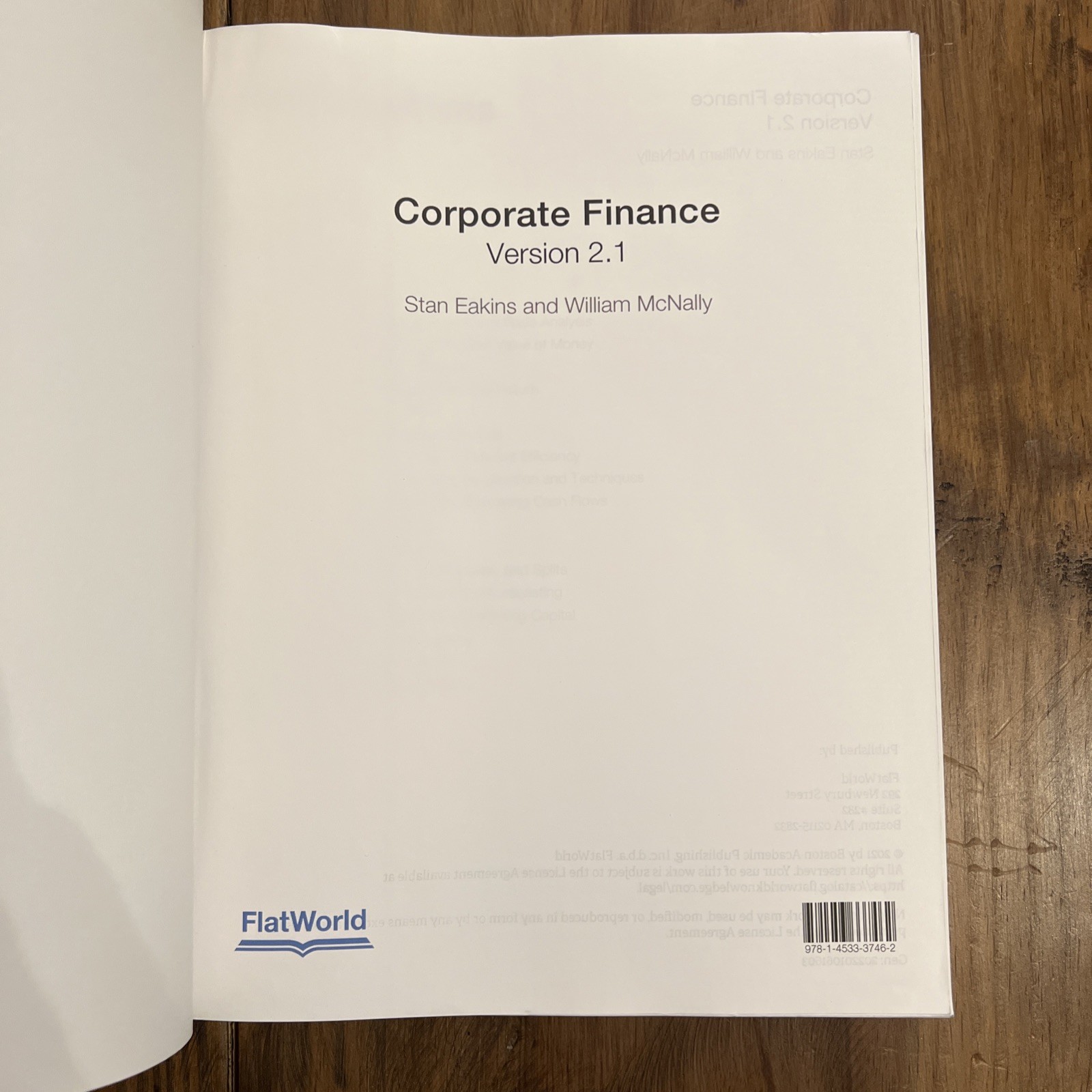 Corporate Finance (Version 2.1)