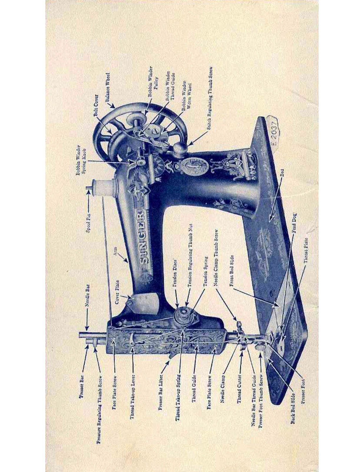 SINGER 127 128 Sewing Machine Instruction Manual – COIL BOUND – TOUGH JACKET