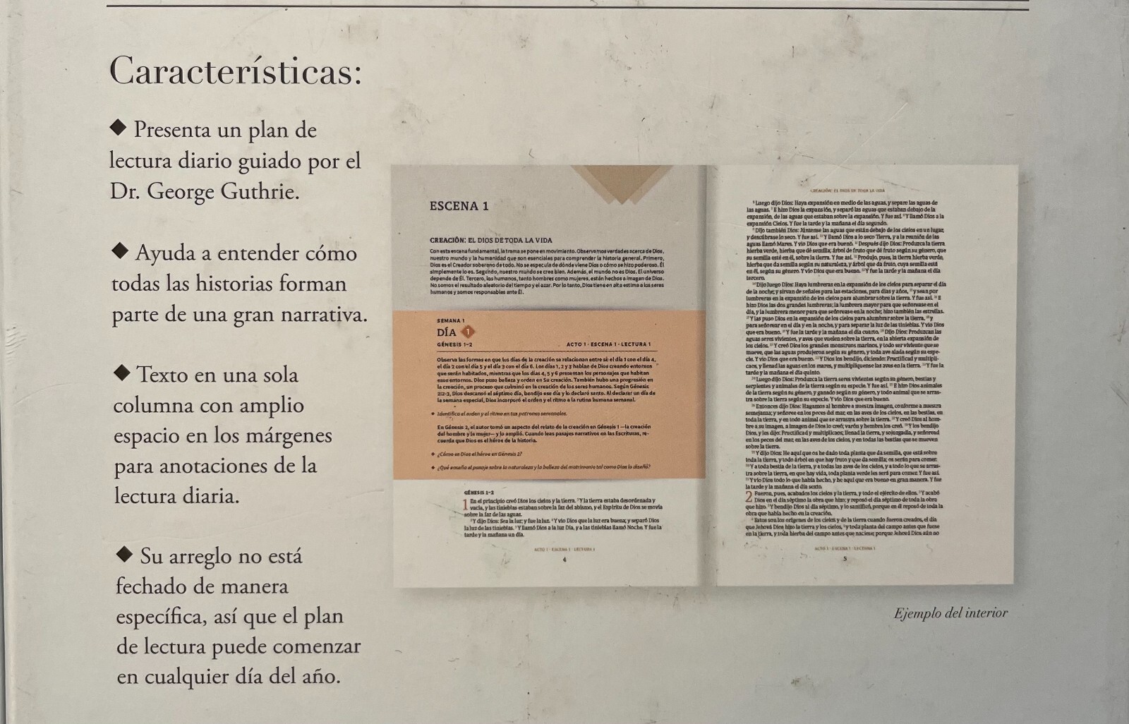 Biblia Cronologica dia Por dia | Simil Piel Marron