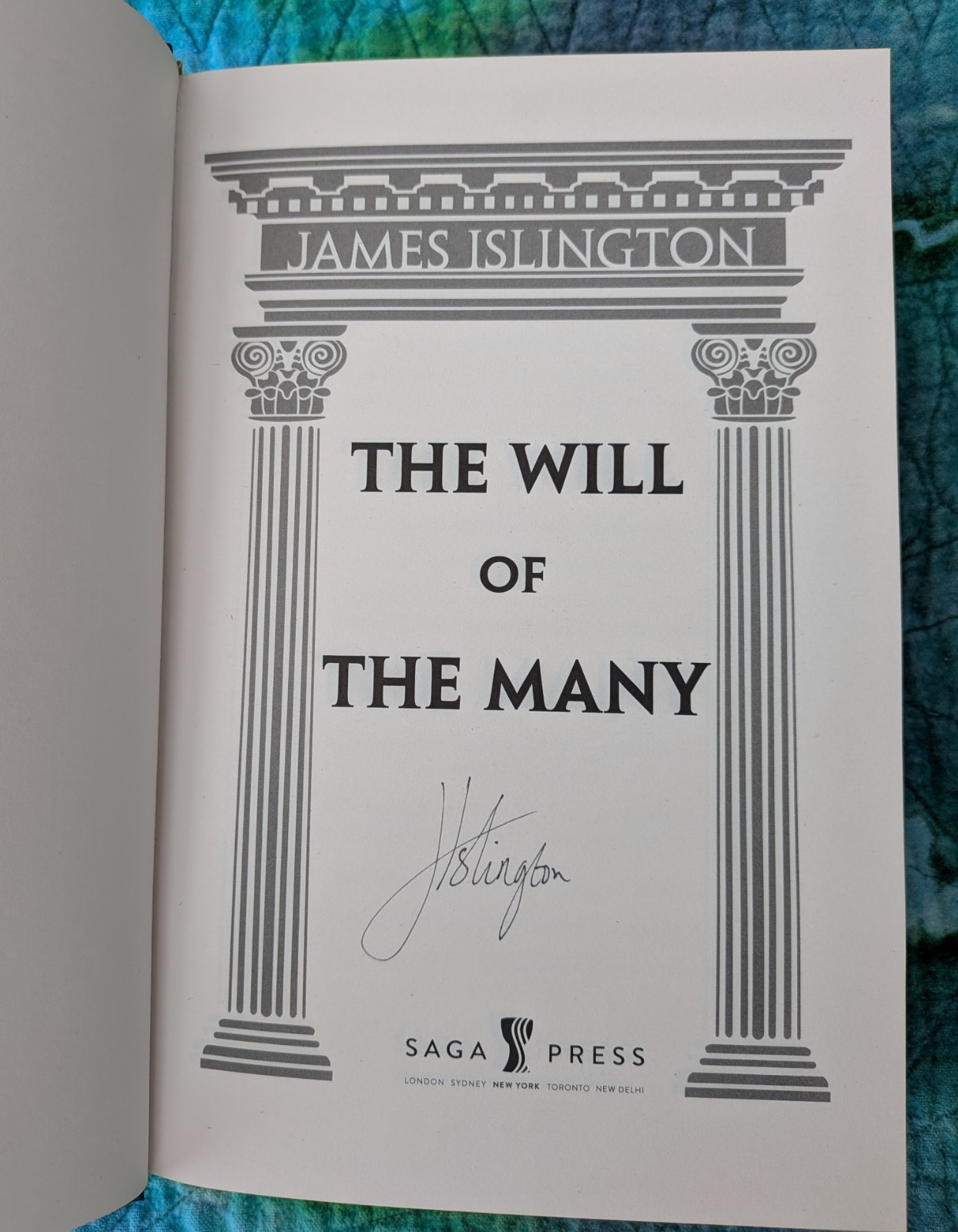 Will of the Many – SIGNED – James Ilsington – Broken Binding – Special Edition
