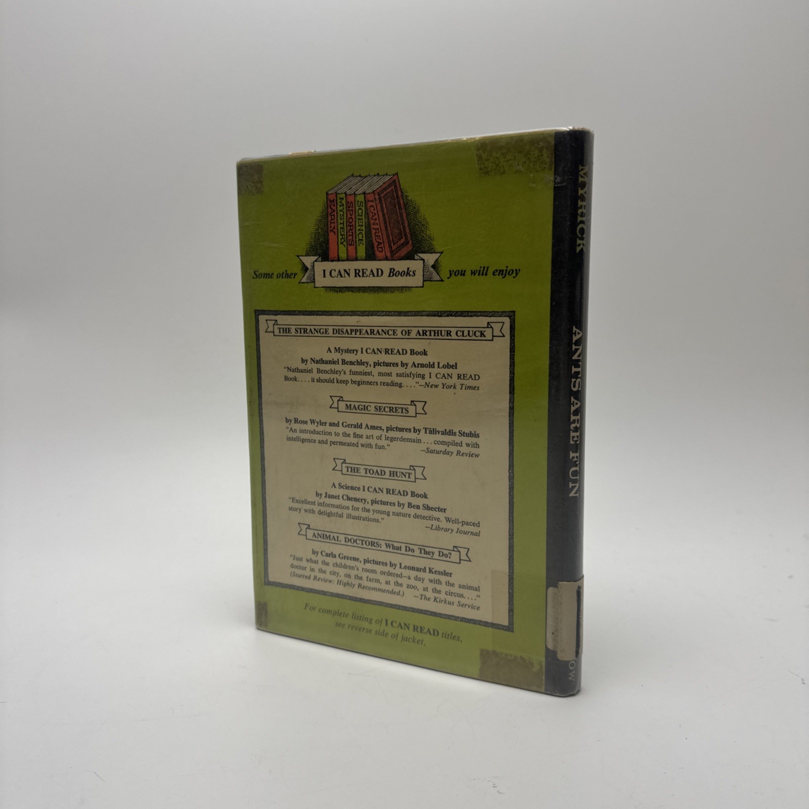 Ants Are Fun Mildred Myrick Arnold Lobel 1968 Hardcover I Can Read