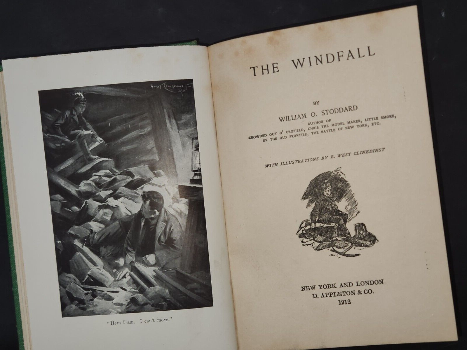 The Windfall: William O. Stoddard. D. Appleton & Co., Pub. Hardcover. 1912