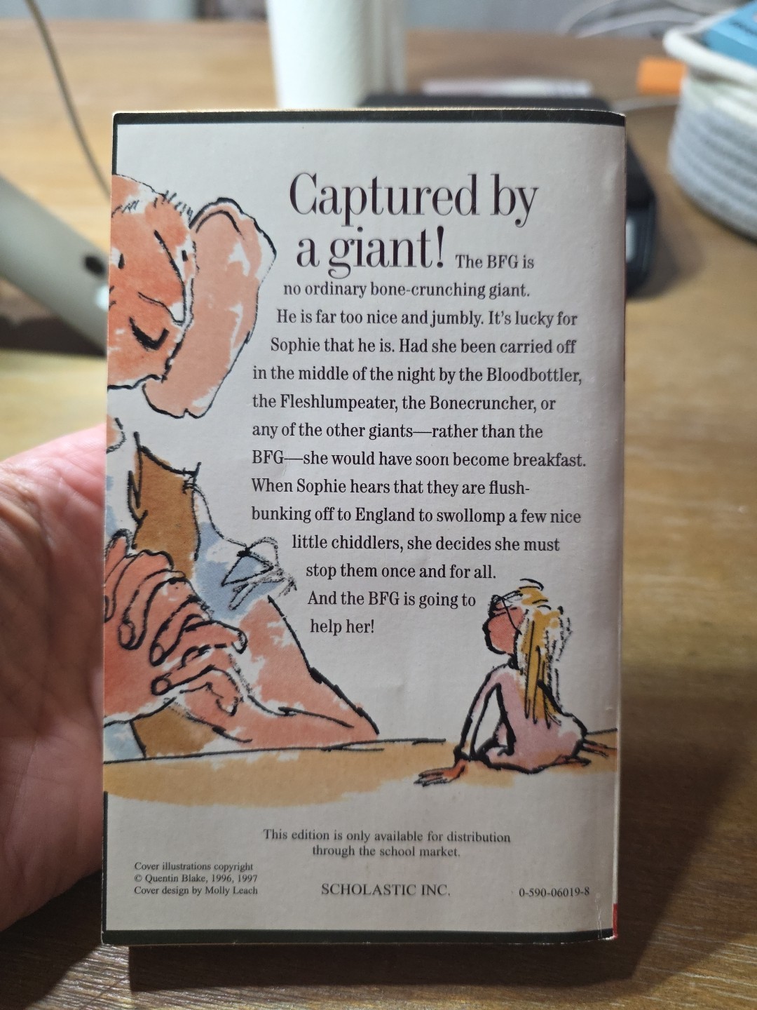 The BFG, Roald Dahl, 1998, Trade Paperback