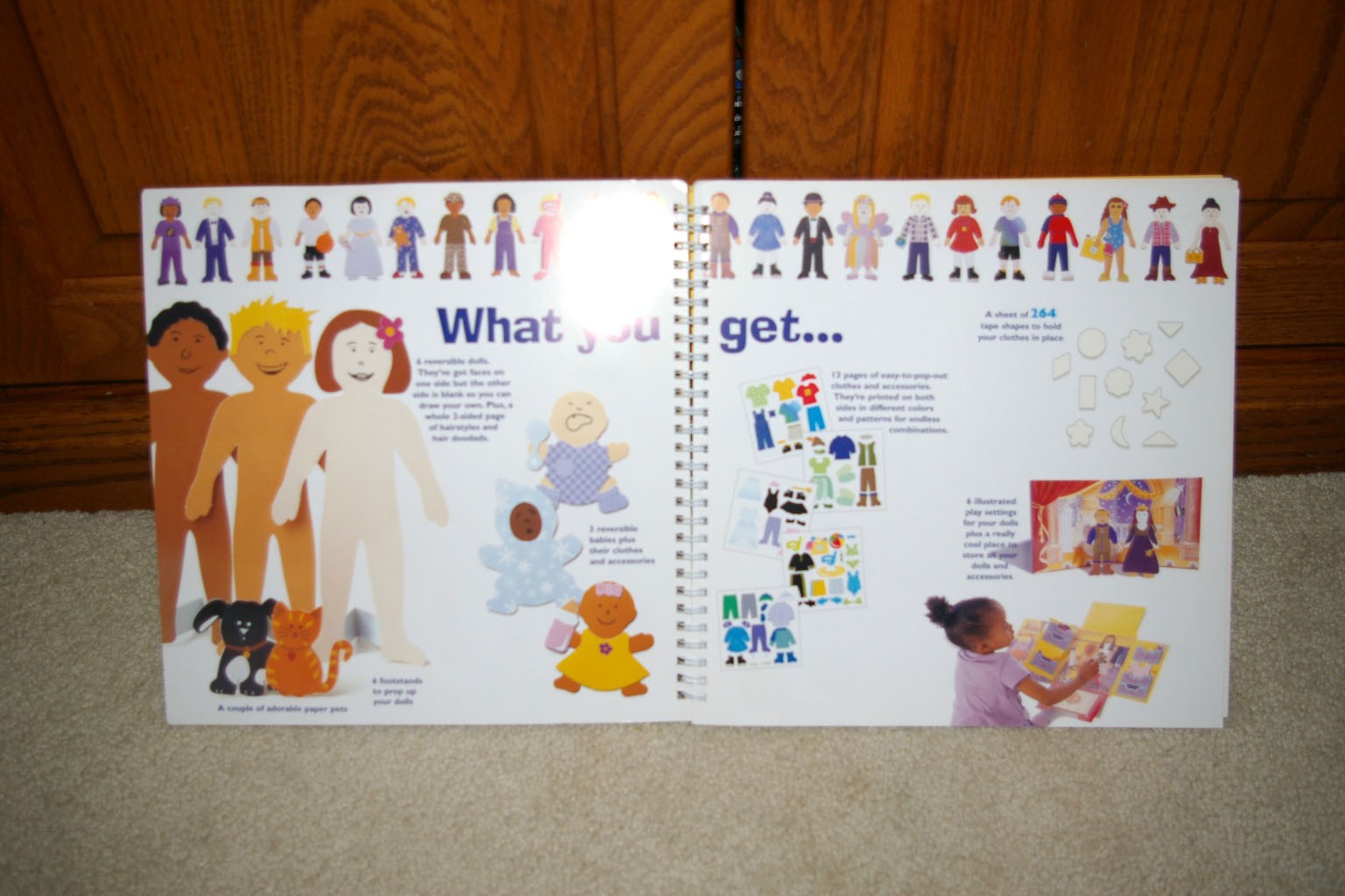 THE FABULOUS BOOK OF PAPER DOLLS by Julie Collings A Klutz Book Spiral BRAND NEW