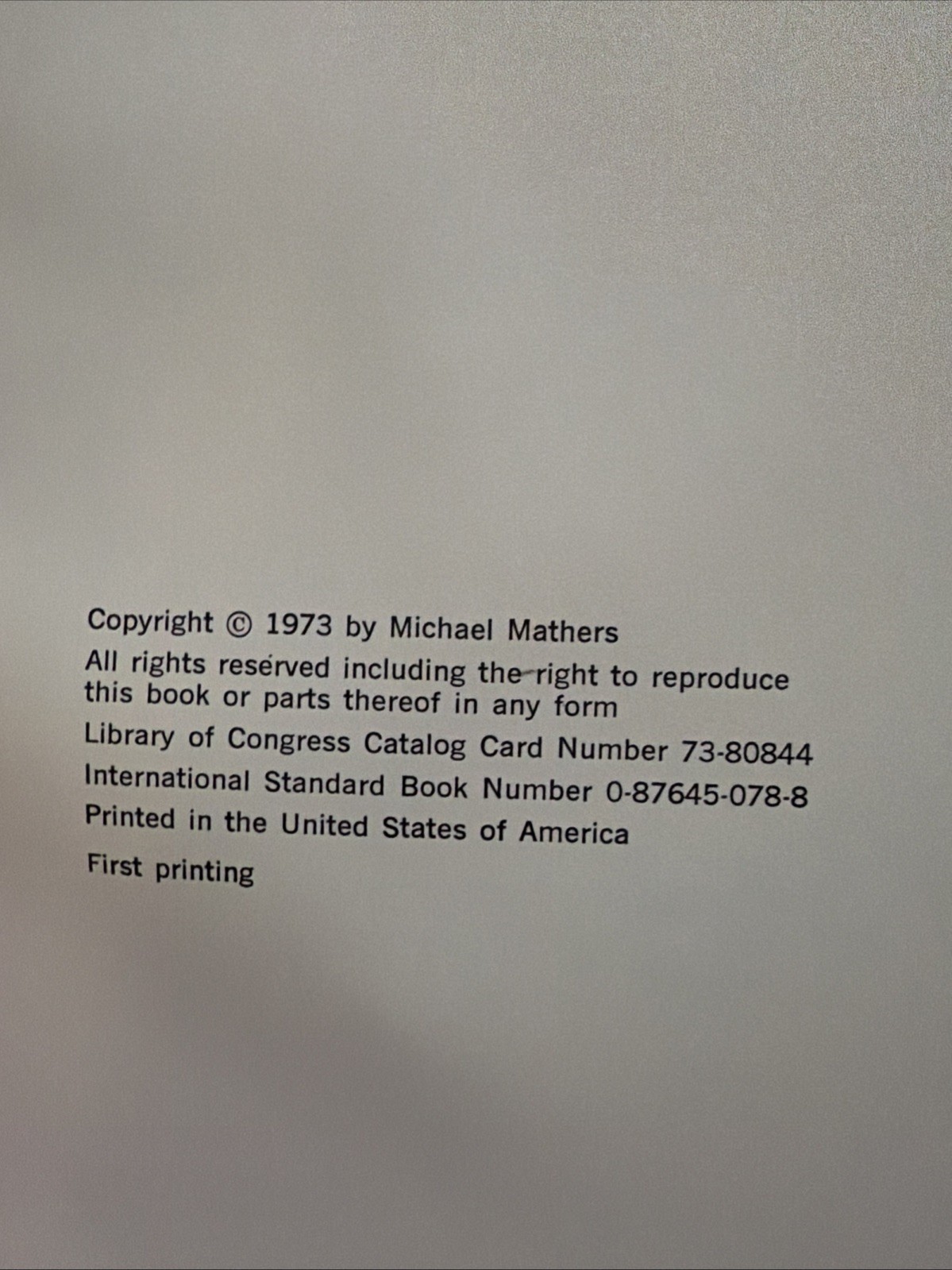 Riding the Rails by Michael Mathers first printing Has Some Water Damage
