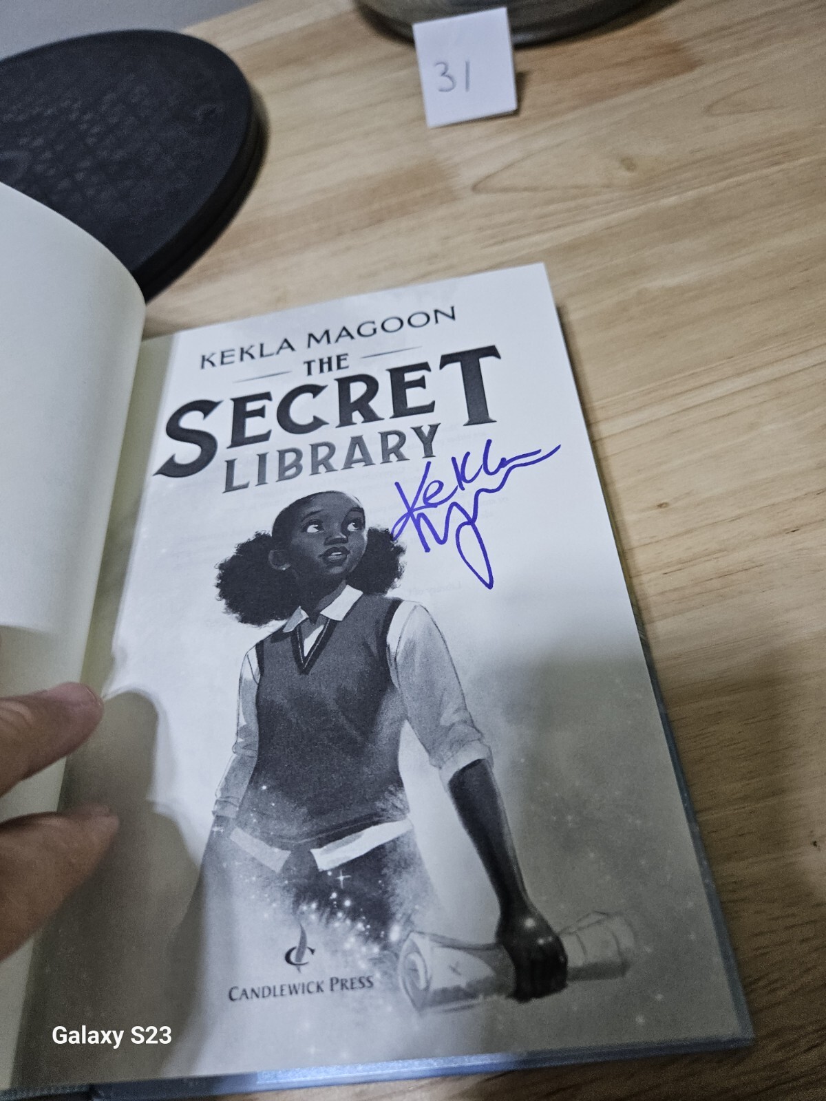 SIGNED – The Secret Library by Kekla Magoon 2024 Hardcover Dust Jacket