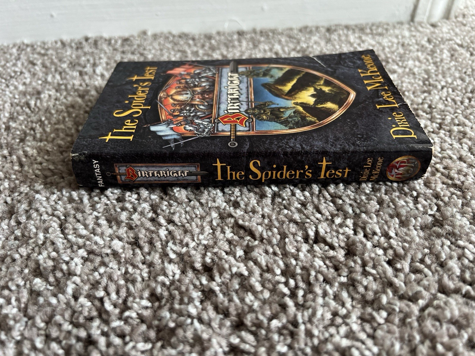 The Spider’s Test by Dixie Lee McKeone (TSR, 1996) First Vintage Fantasy MMPB