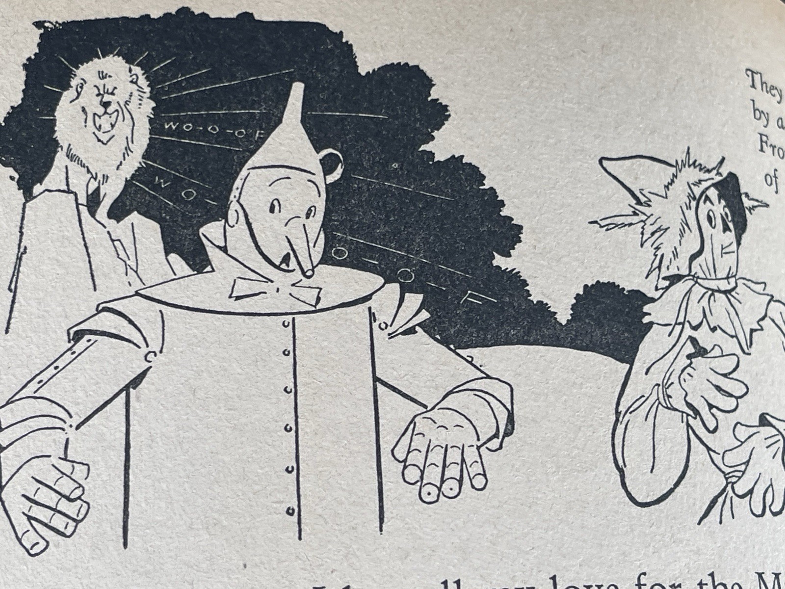 1939 The Story of The Wizard of OZ picture book Whitman USA 48 pages vintage B&W