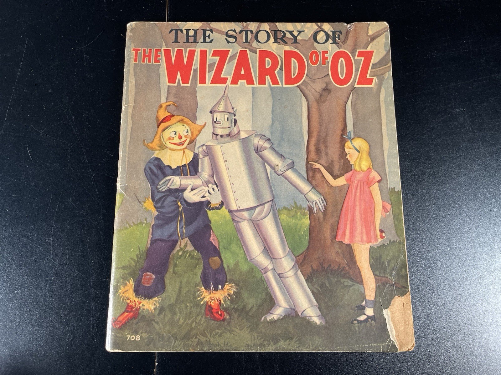 1939 The Story of The Wizard of OZ picture book Whitman USA 48 pages vintage B&W