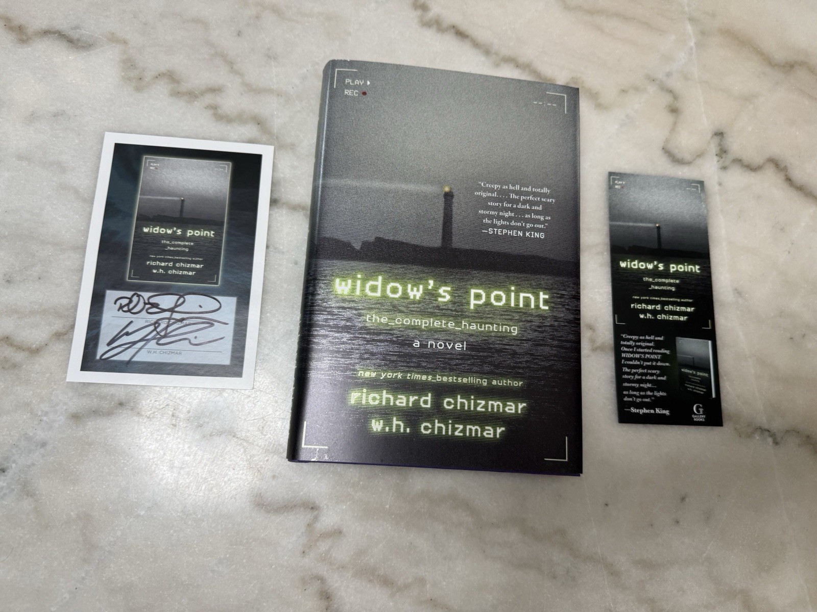 Widow’s Point The Complete Haunting Richard & W H Chizmar Signed Book Plate