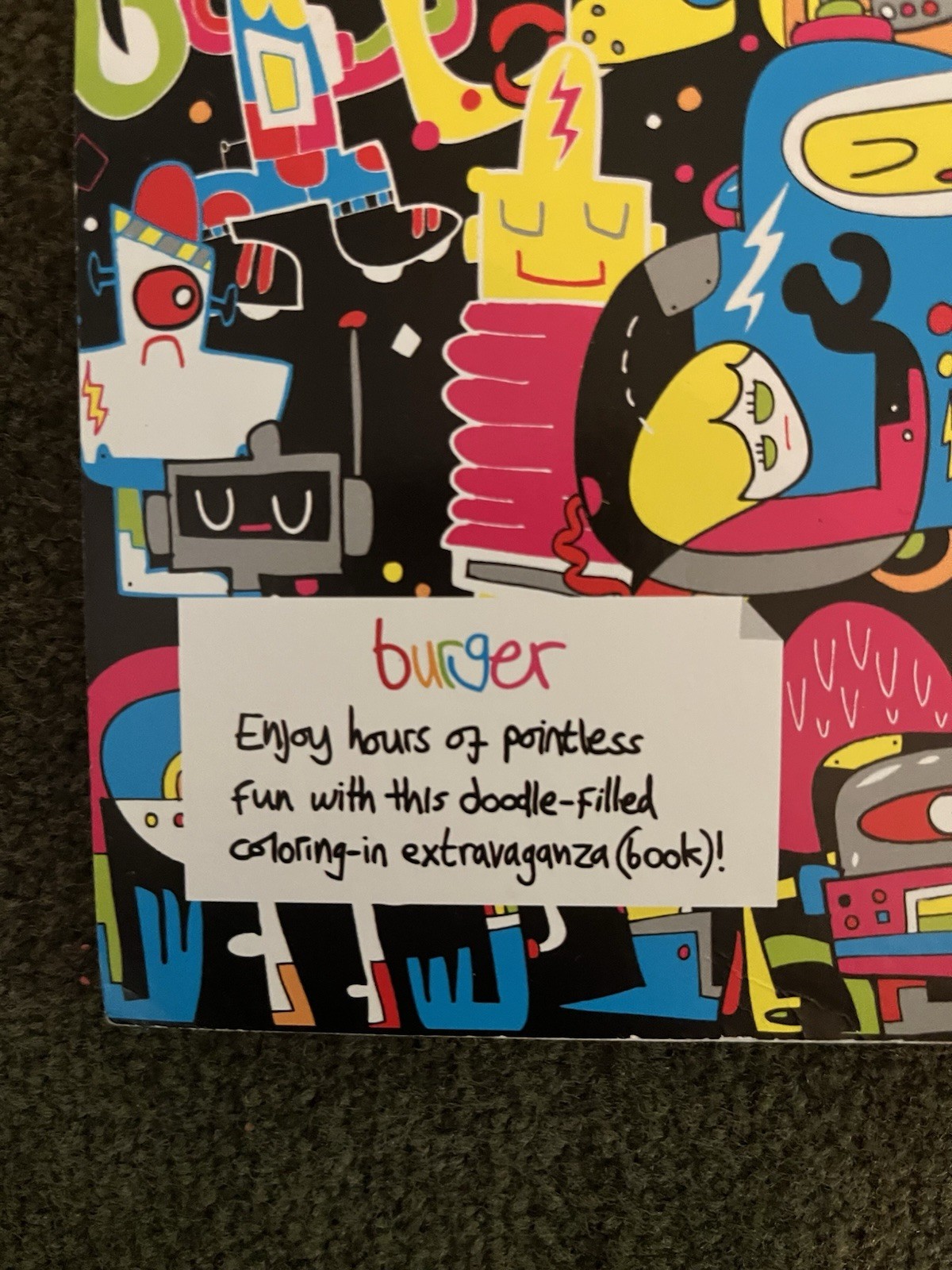 Color ME Silly Coloring Book 84 Pages Jon Burgerman Graffiti Pop Art