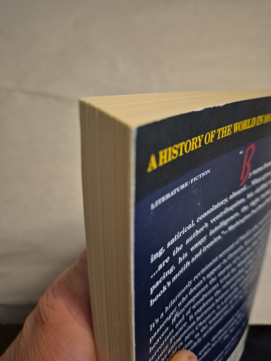 History of the World in 10 1/2 Chapters by Julian Barnes Vintage TPB Postmodern