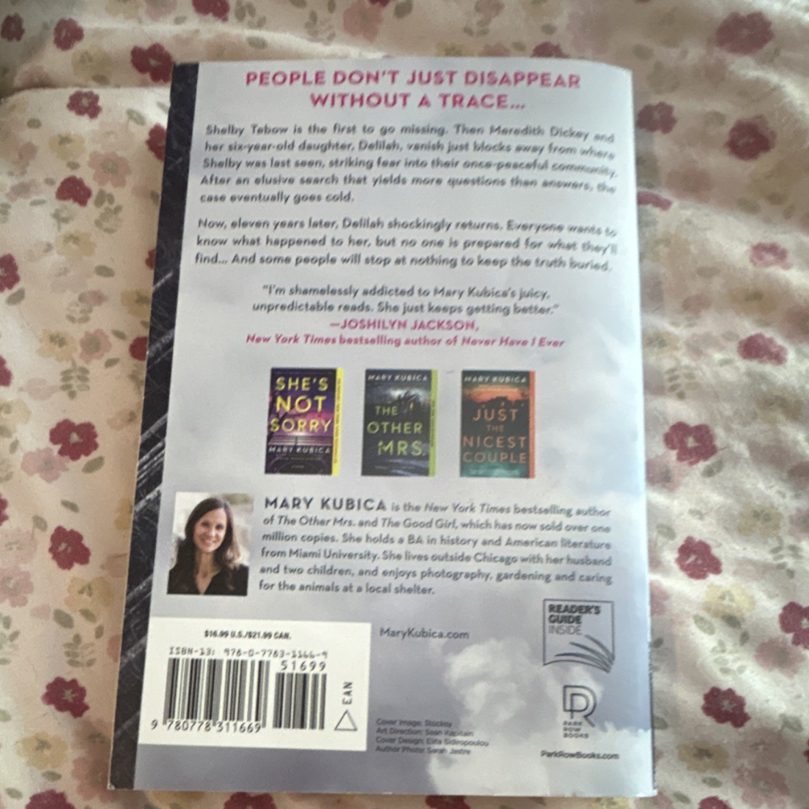 Mary Kubica Local Woman Missing Crime Psychological Suspense 2021 Trade PB