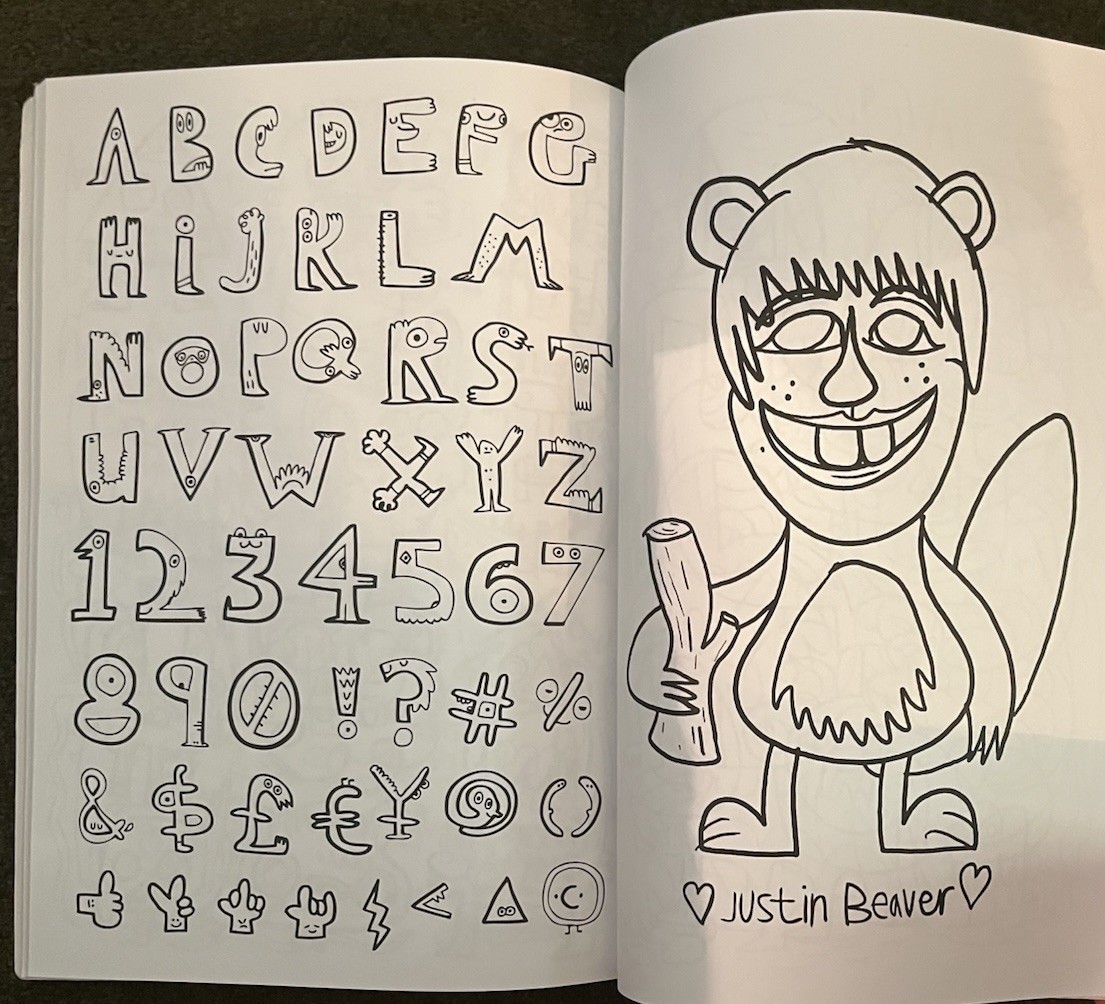 Color ME Silly Coloring Book 84 Pages Jon Burgerman Graffiti Pop Art