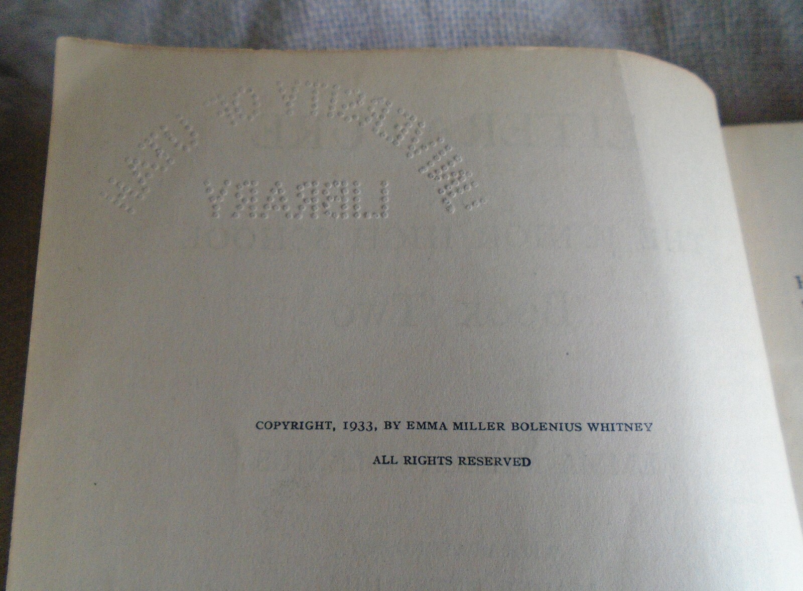 Literature in the Junior High School Book Two 1933 Hardcover Bolenius