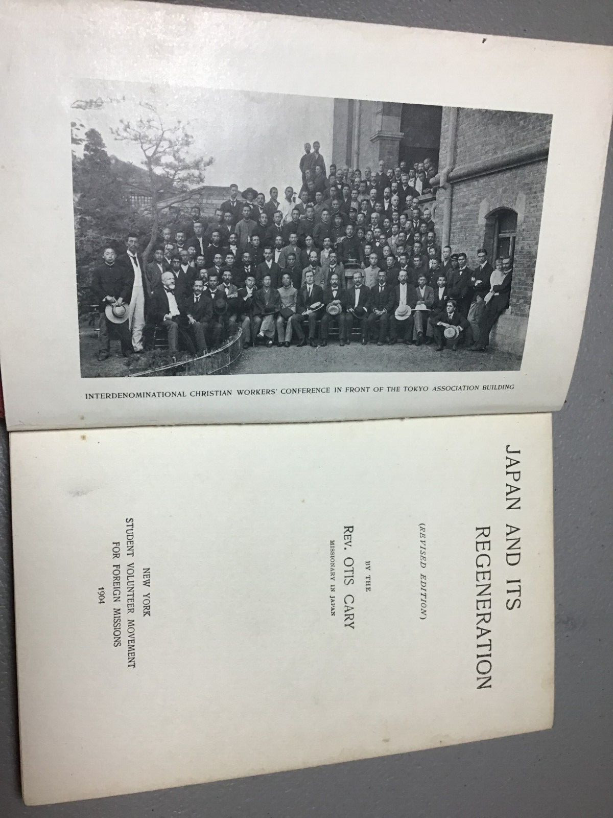 Japan and Regeneration Otis Cary 1908 Student Volunteer Movement Foreign Mission