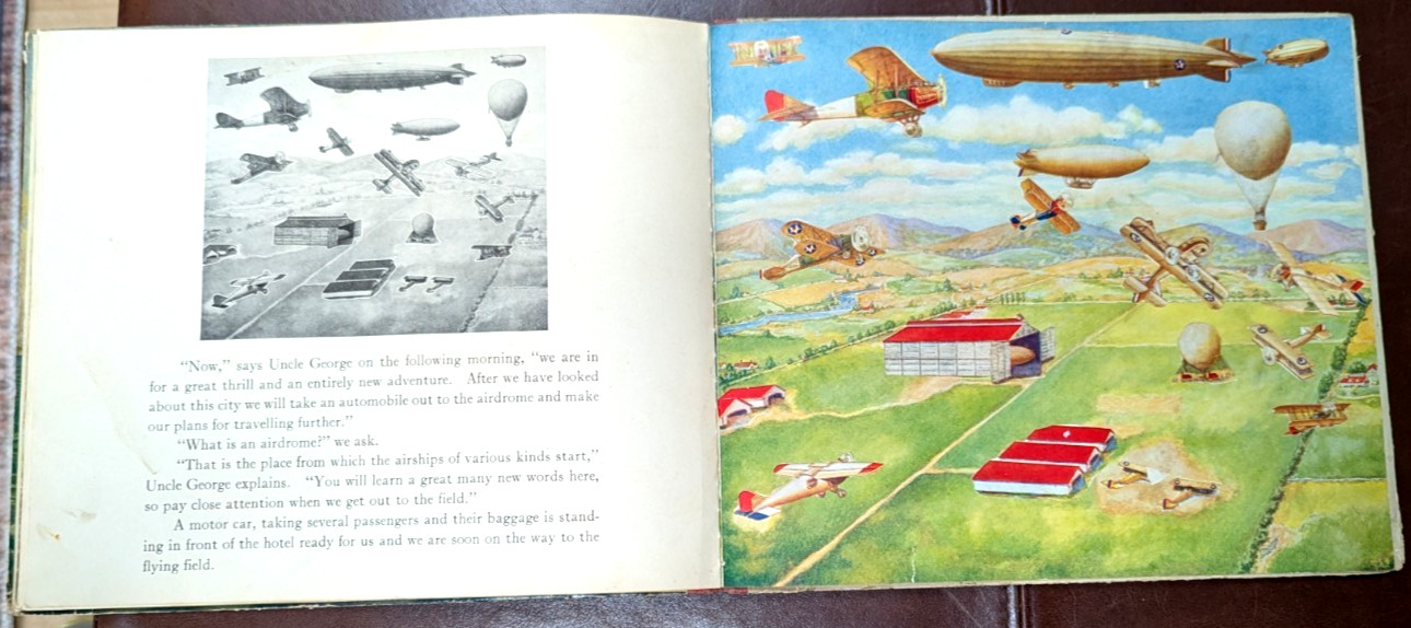 1927 All Aboard Put Together Book Sam’l Gabriel Sons Vintage Transportation
