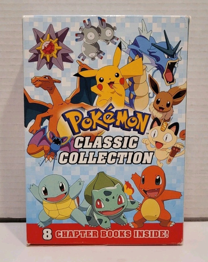 Pokémon Classic Collection Box Set 8 PB Chapter Books 1st Ed Scholastic 2017 GC