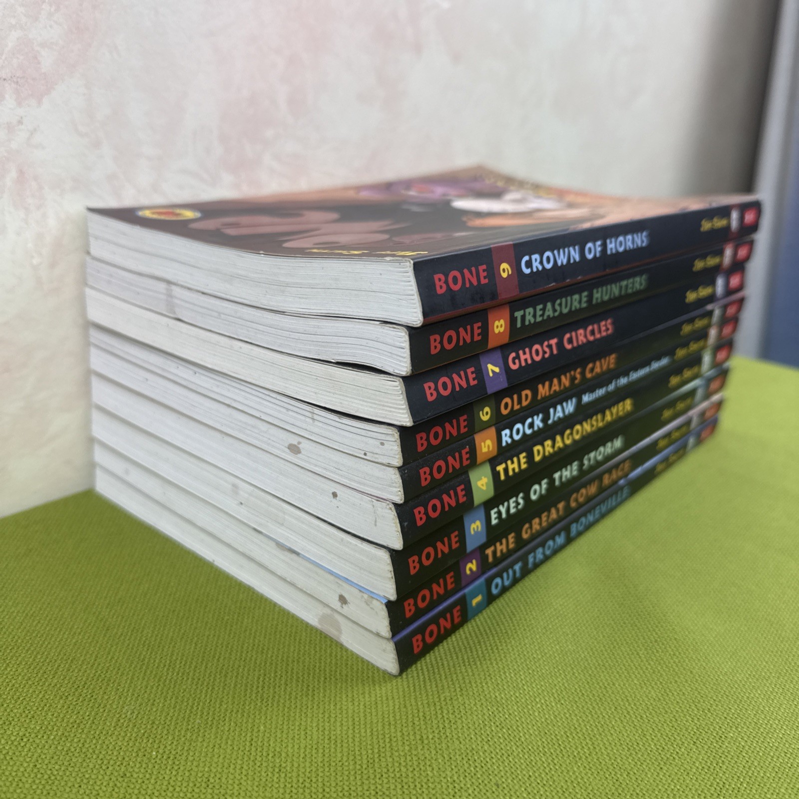 Complete Set 1-9 Graphic Novel BONE Jeff Smith PB Scholastic Graphix Color