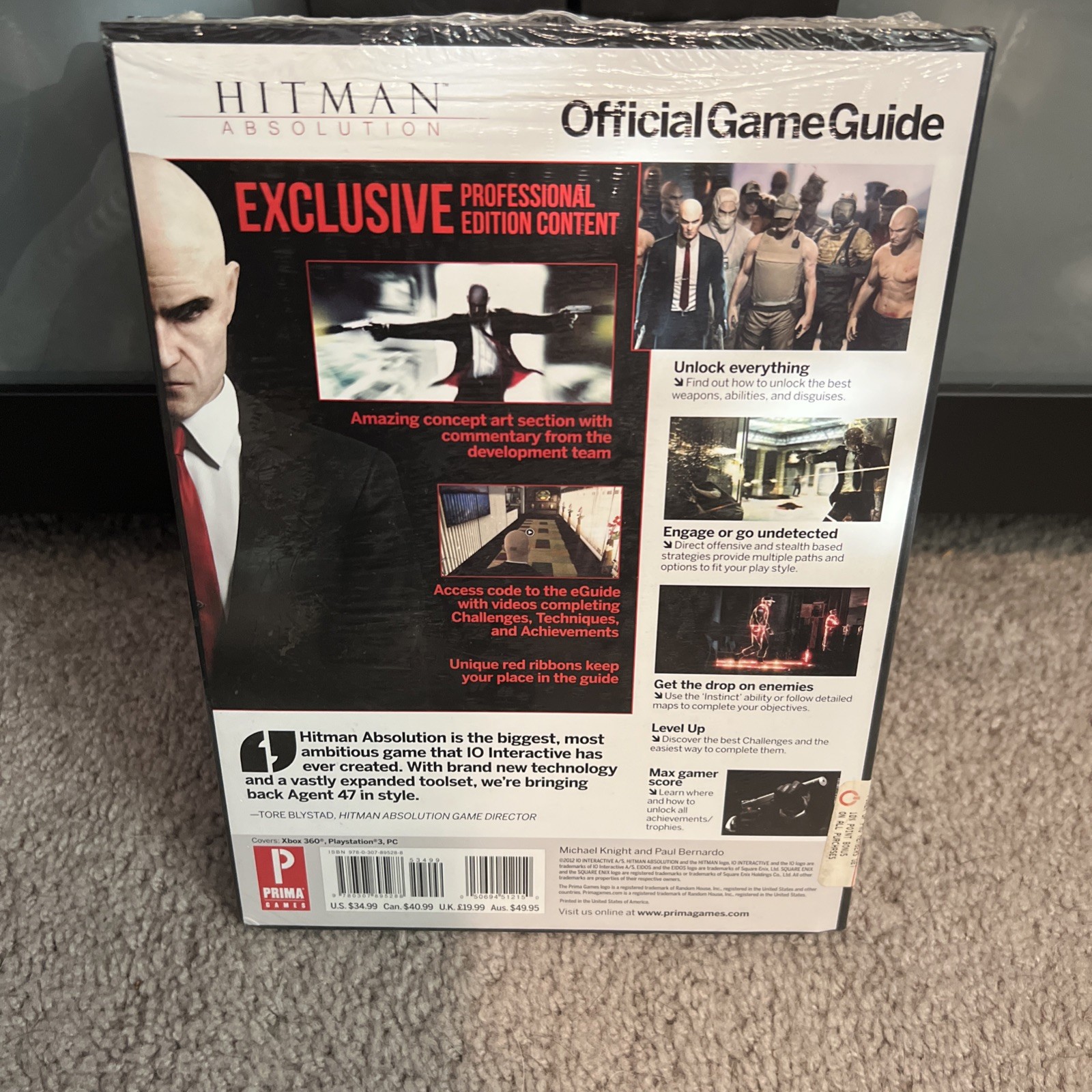 Hitman: Absolution Professional Edition Prima Official Guide BRAND NEW SEALED