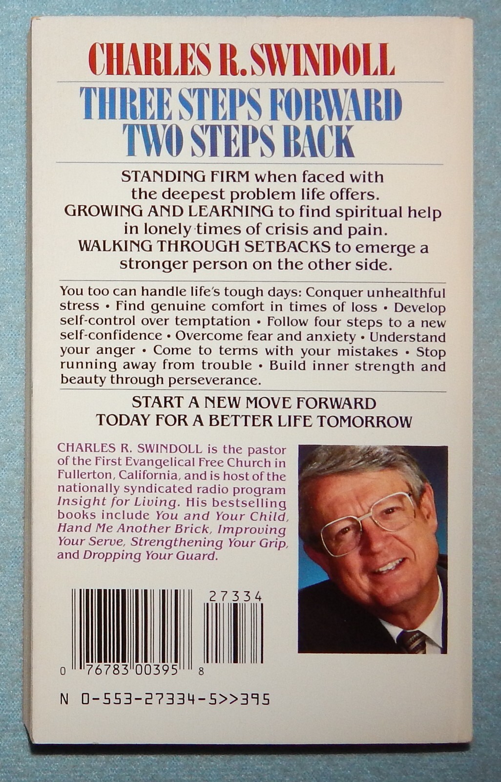 Three Steps Forward, Two Steps Back by Charles R. Swindoll (Paperback, 1980) New