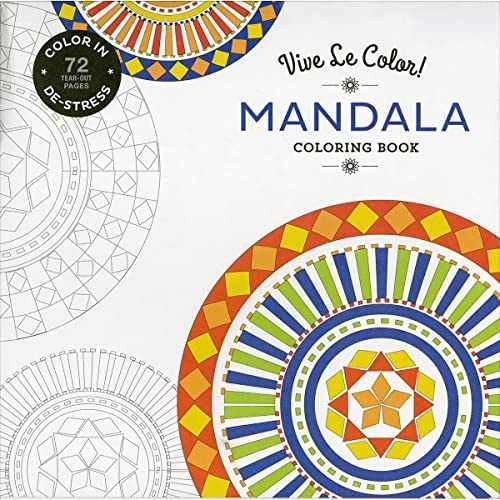 Vive Le Color! Mandala (Adult – Paperback, by Abrams Noterie – Very Good