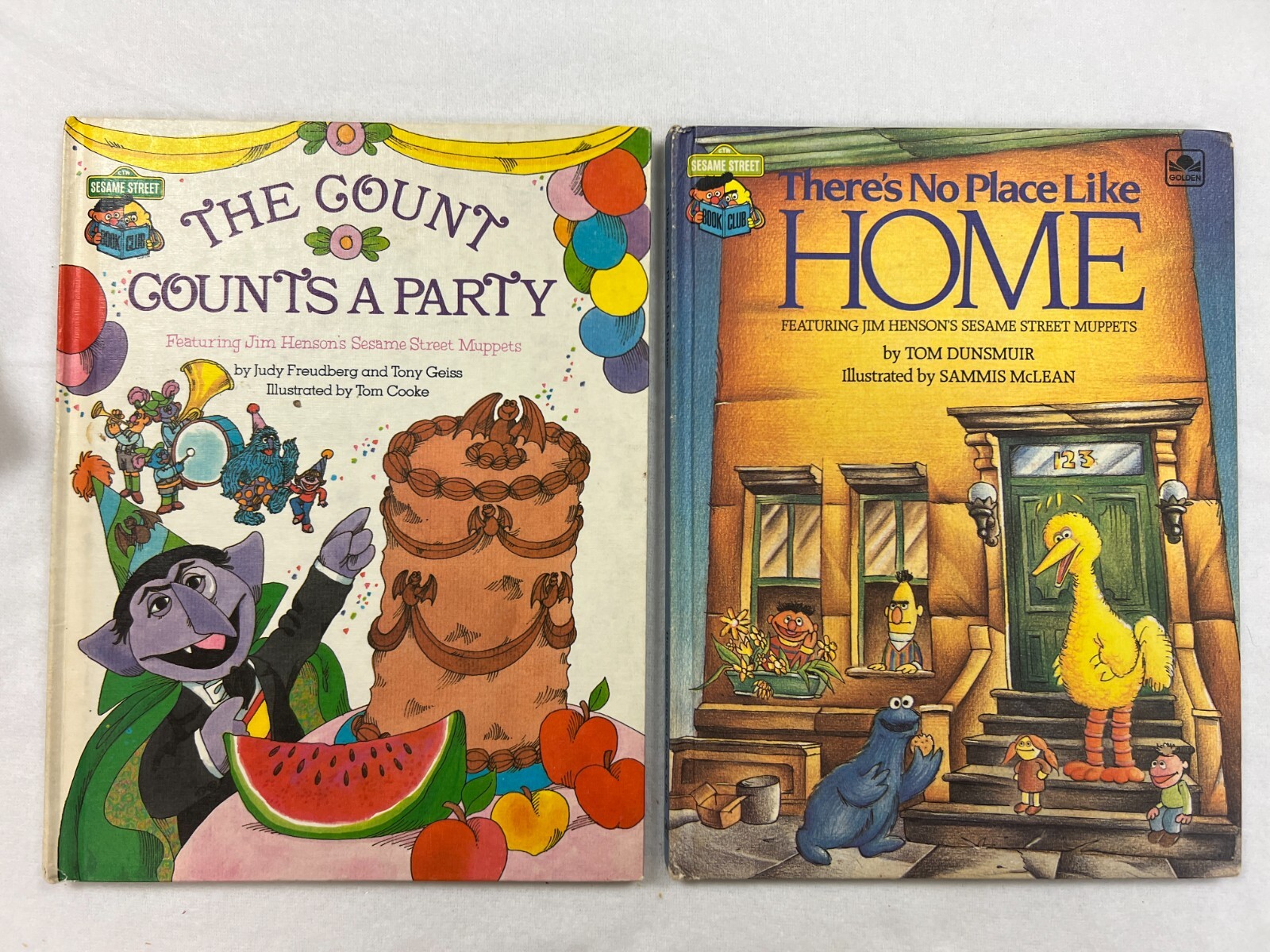 Sesame Street Book Club Books – dated 1980’s HB – lot of 14