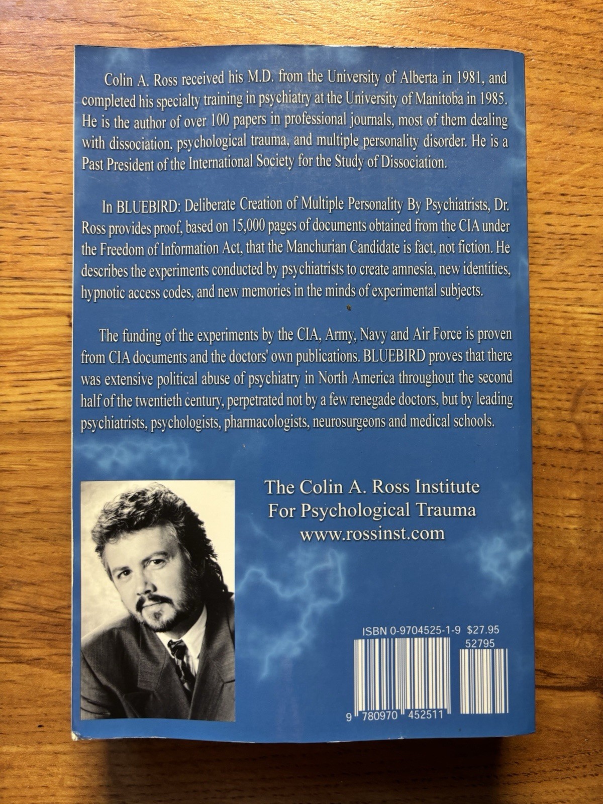 Bluebird : Deliberate Creation of Multiple Personality by Psychiatrists by Colin