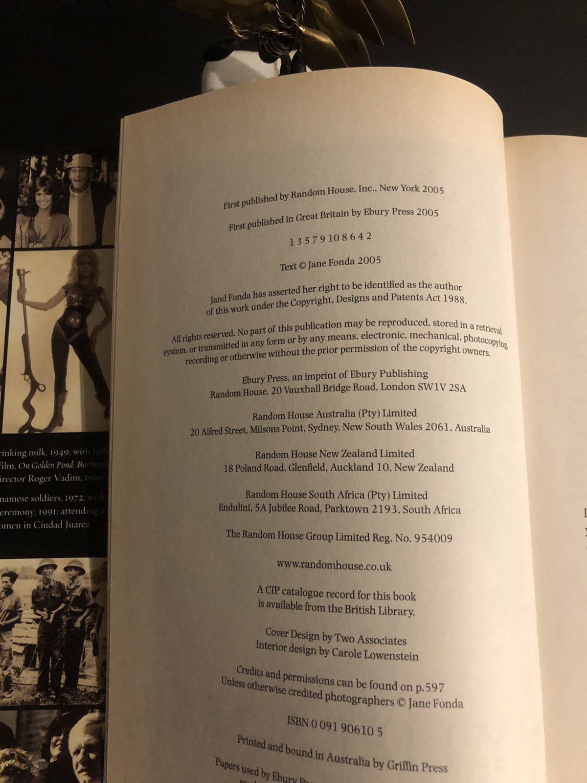 Jane Fonda My Life So Far Ebury Press UK 2005 First Ed/F.Pr. HC DJ LN 🎬Aut/phy