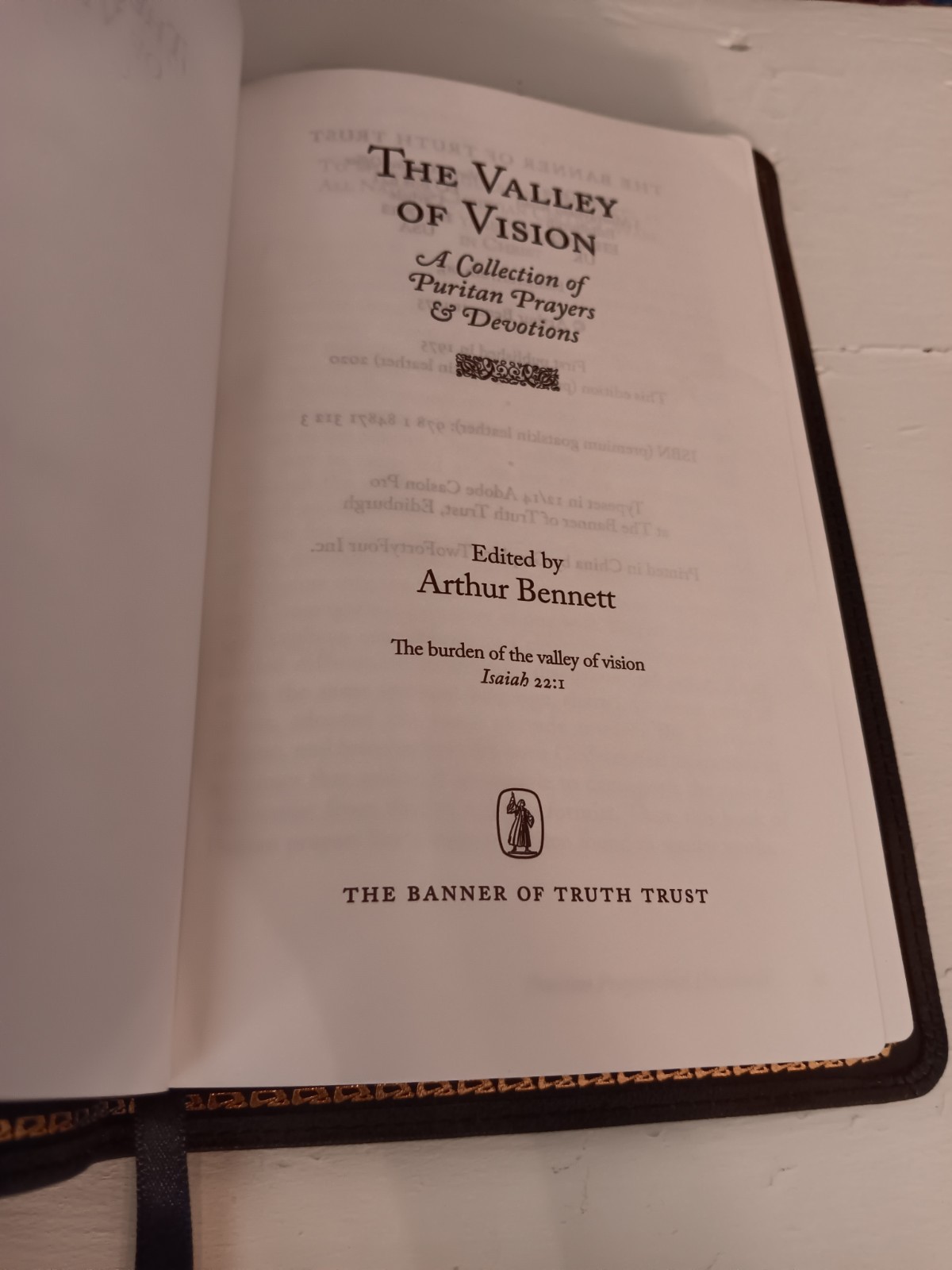 Valley of Vision Premium Goatskin Edition Banner of Truth Rare Out of Print New