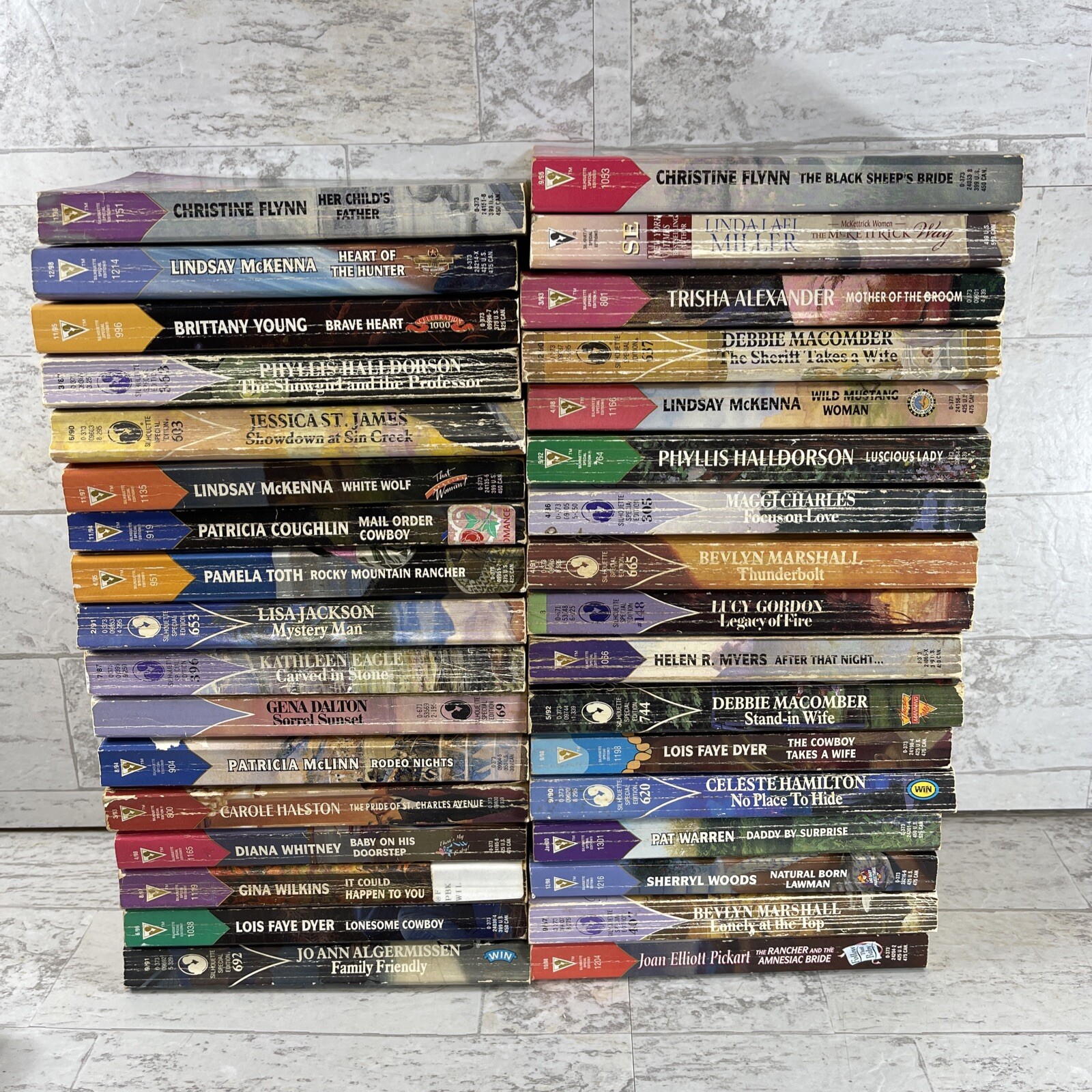 Lot of 34 Silhouette Special Edition Romance Novels Vintage Fiction Books. Love
