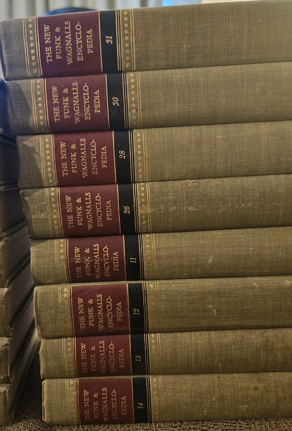 The New Funk and Wagnalls Encyclopedia Incomplete 1950 Lot Of 15