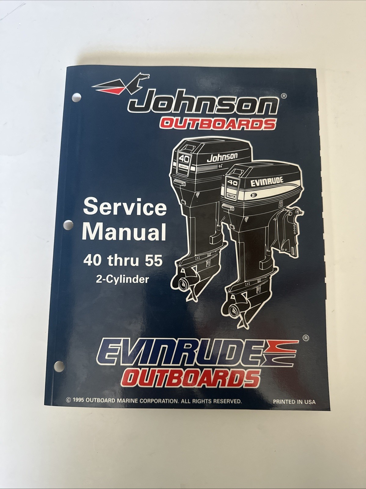 1996 Johnson & Evinrude 507124 40 Thru 55 HP 2 Cylinder Outboard Service Manual