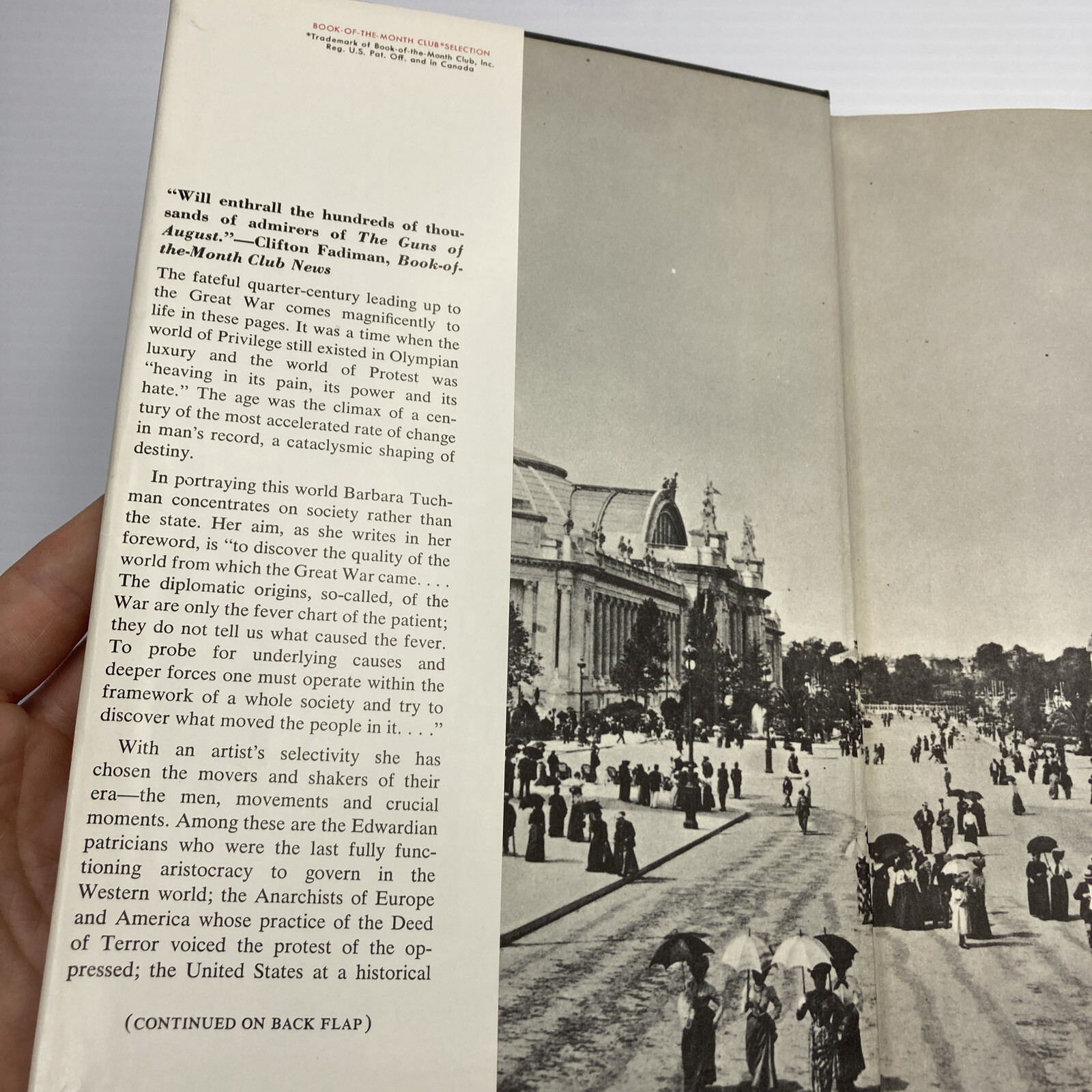 Barbara W. Tuchman The Proud Tower Hardcover 1966 Book of the Month Club