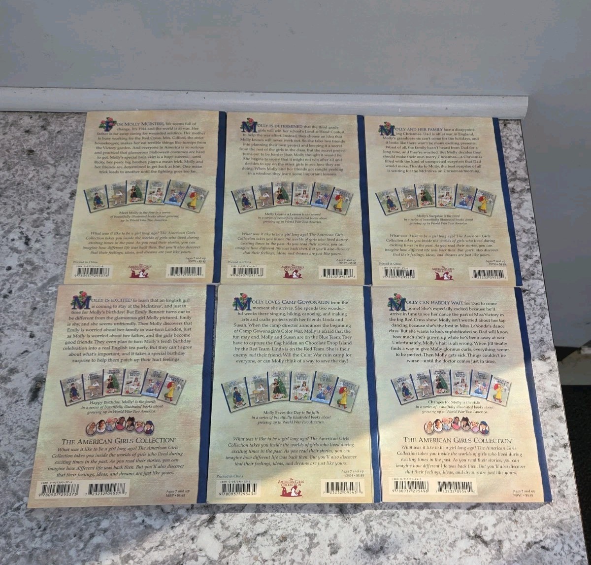 Molly 1944 – American Girl Collection Box Set Books 1- 6 *READ Description*
