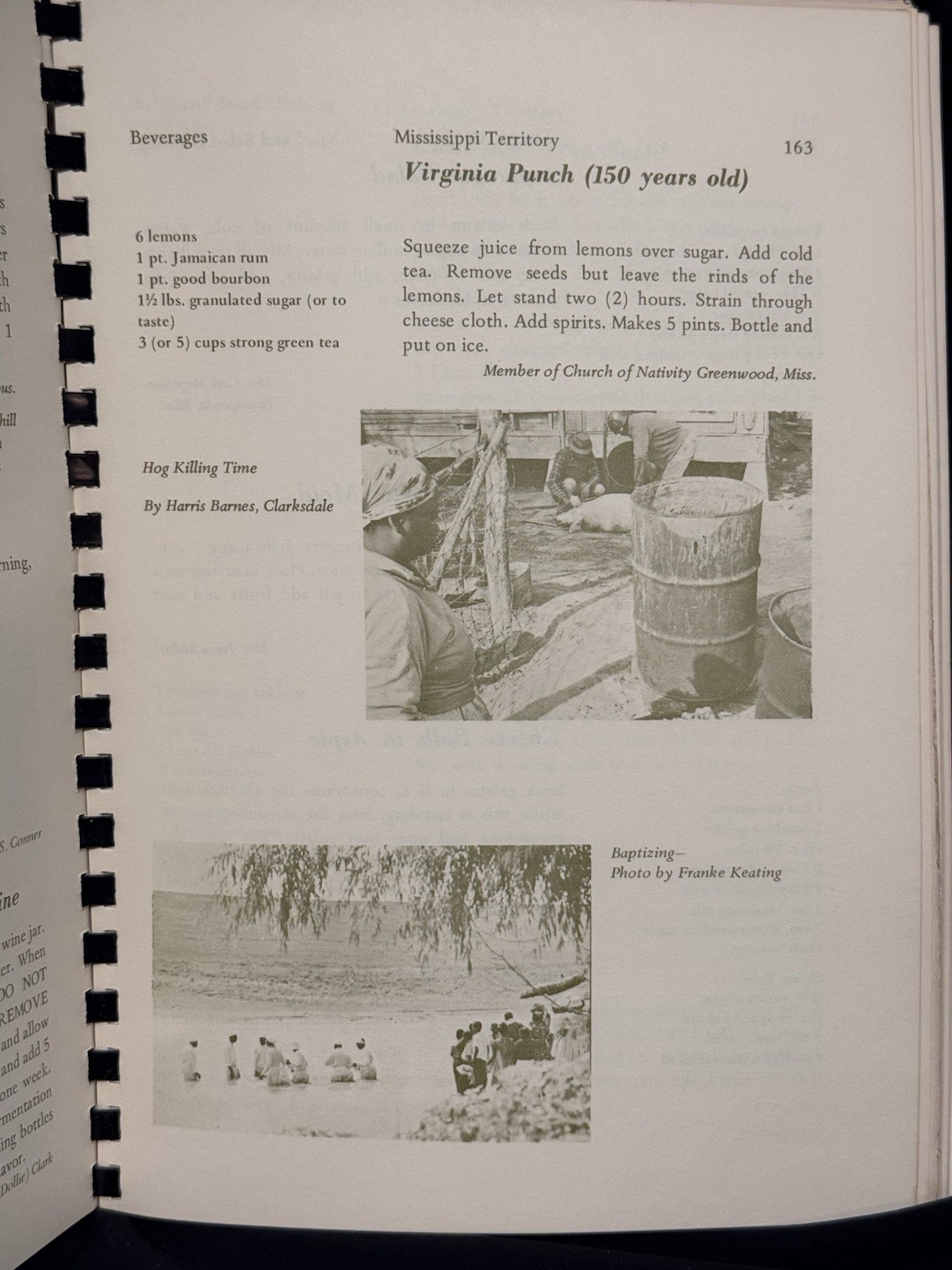 Bayou Cuisine Indianola Mississippi St. Stephens Episcopal Cookbook 1970 1st Ed