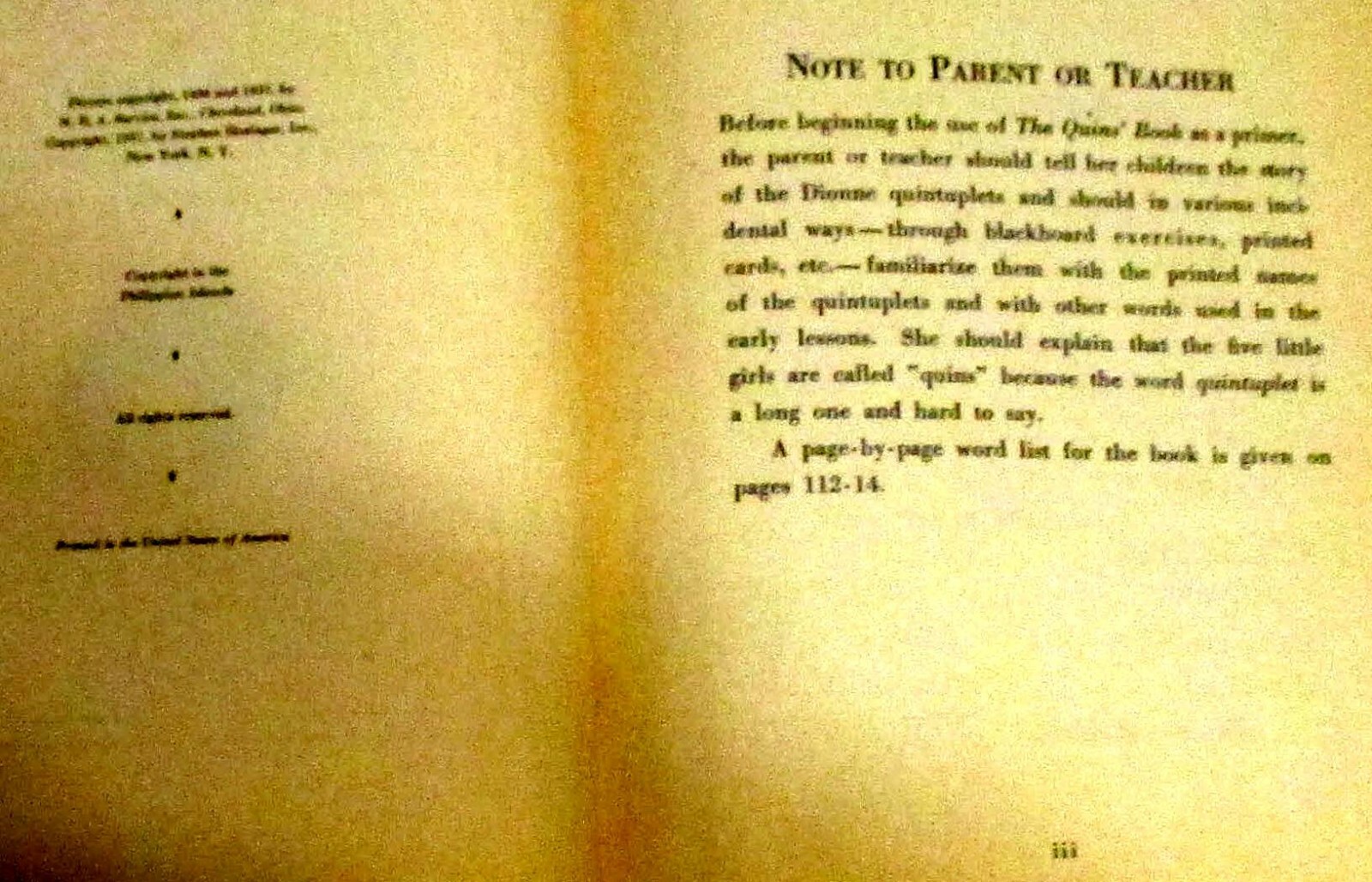 The Quins‘ Book SIGNED by Jean Ayer 1937 114 Pages H/C Photograph Book RARE!!