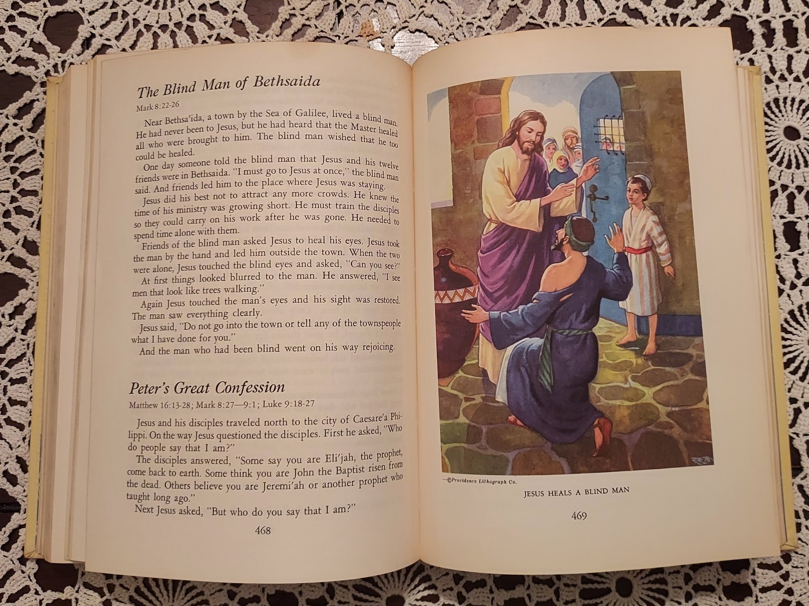 Vintage 1955 Egermeier’s Illustrated Bible Story Book Hardcover Christian