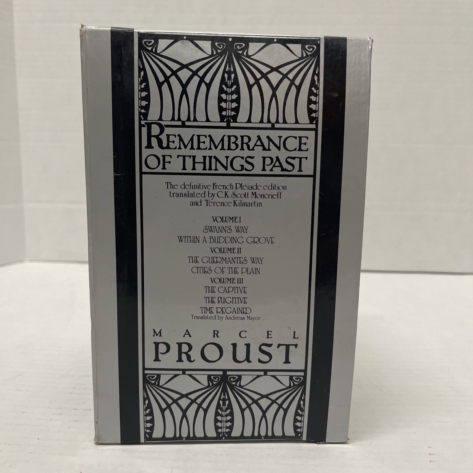 Marcel Proust Remembrance of Things Past 3 Volume Set Paperback Slipcase 1982