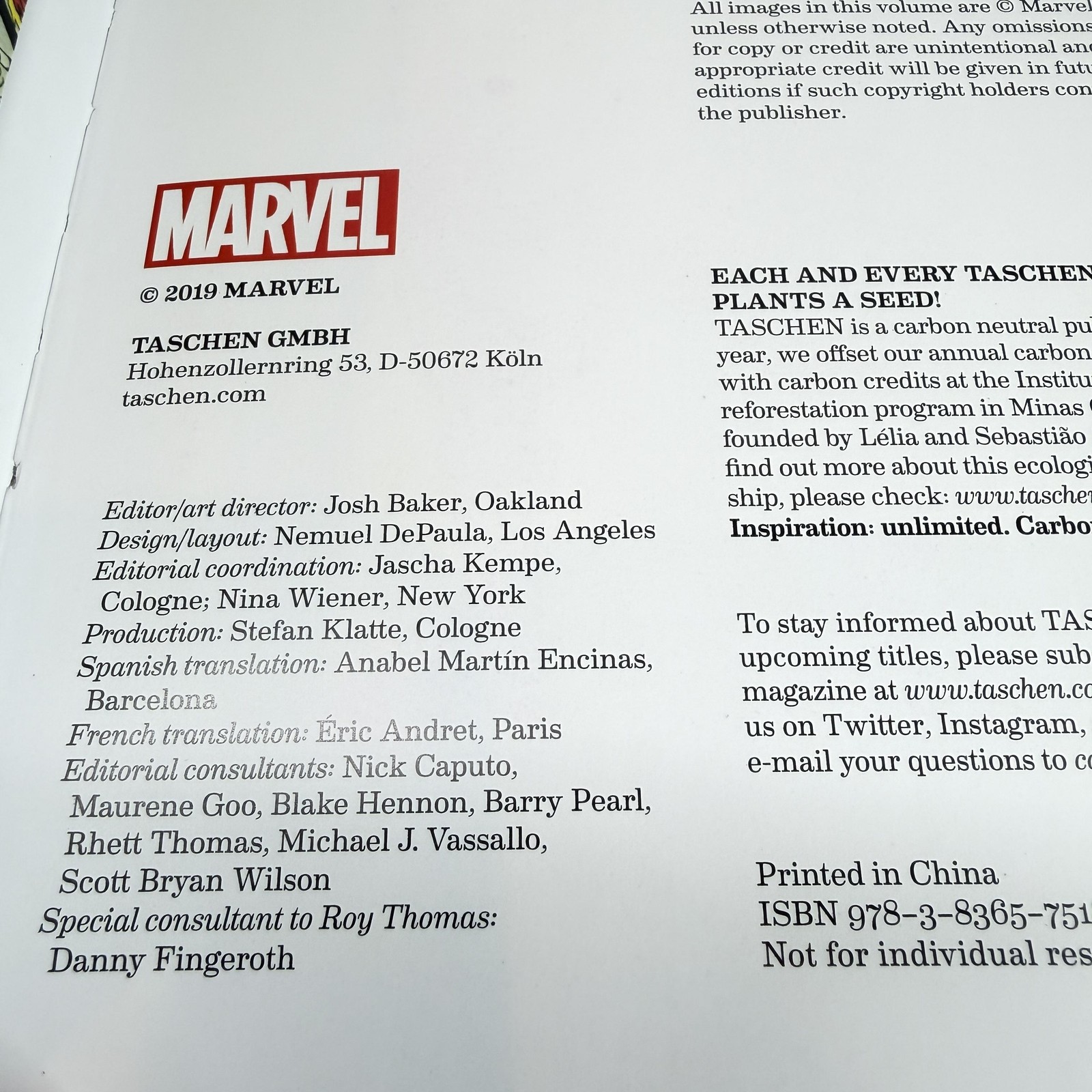 The Little Book Of The Avengers Roy Thomas Marvel Taschen Hardcover Comic Art