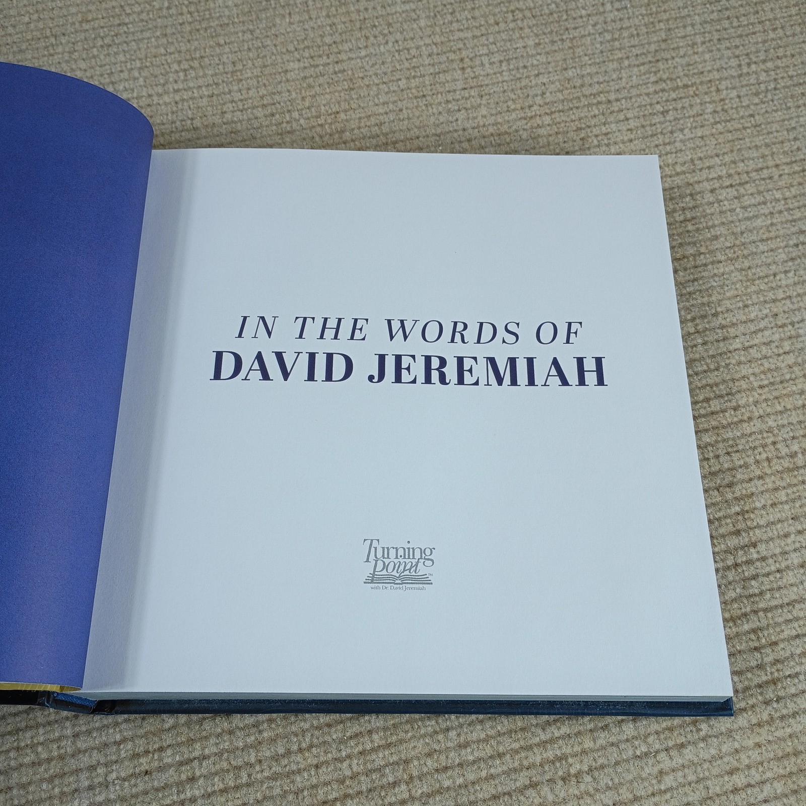 In the Words of David Jeremiah Hardcover Book 2025 Turning Point New