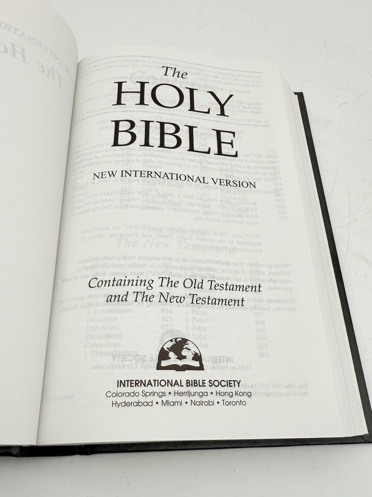 International Bible Society Holy Bible New International Version Hardcover 1984