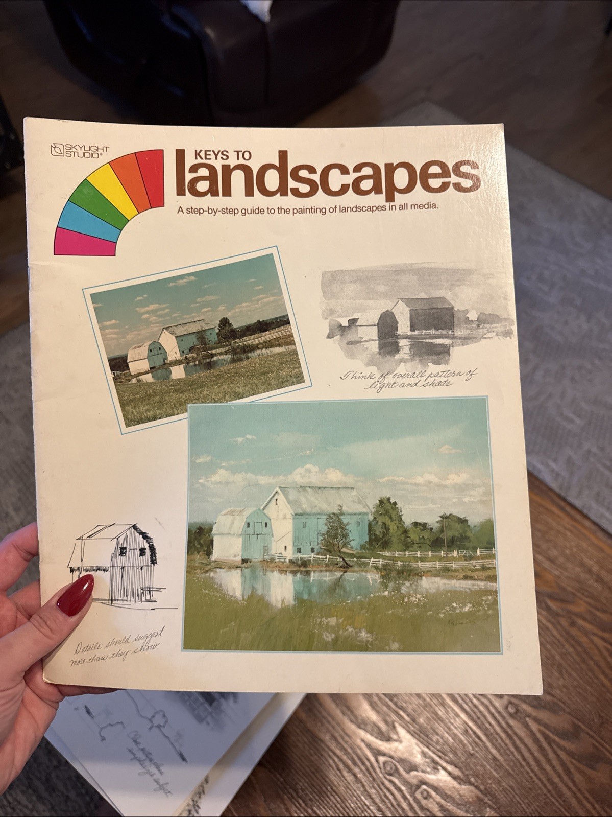 Set Of 5 Vintage Art Books Landscapes Creative Oil Painting Seascapes 12 X 10.5