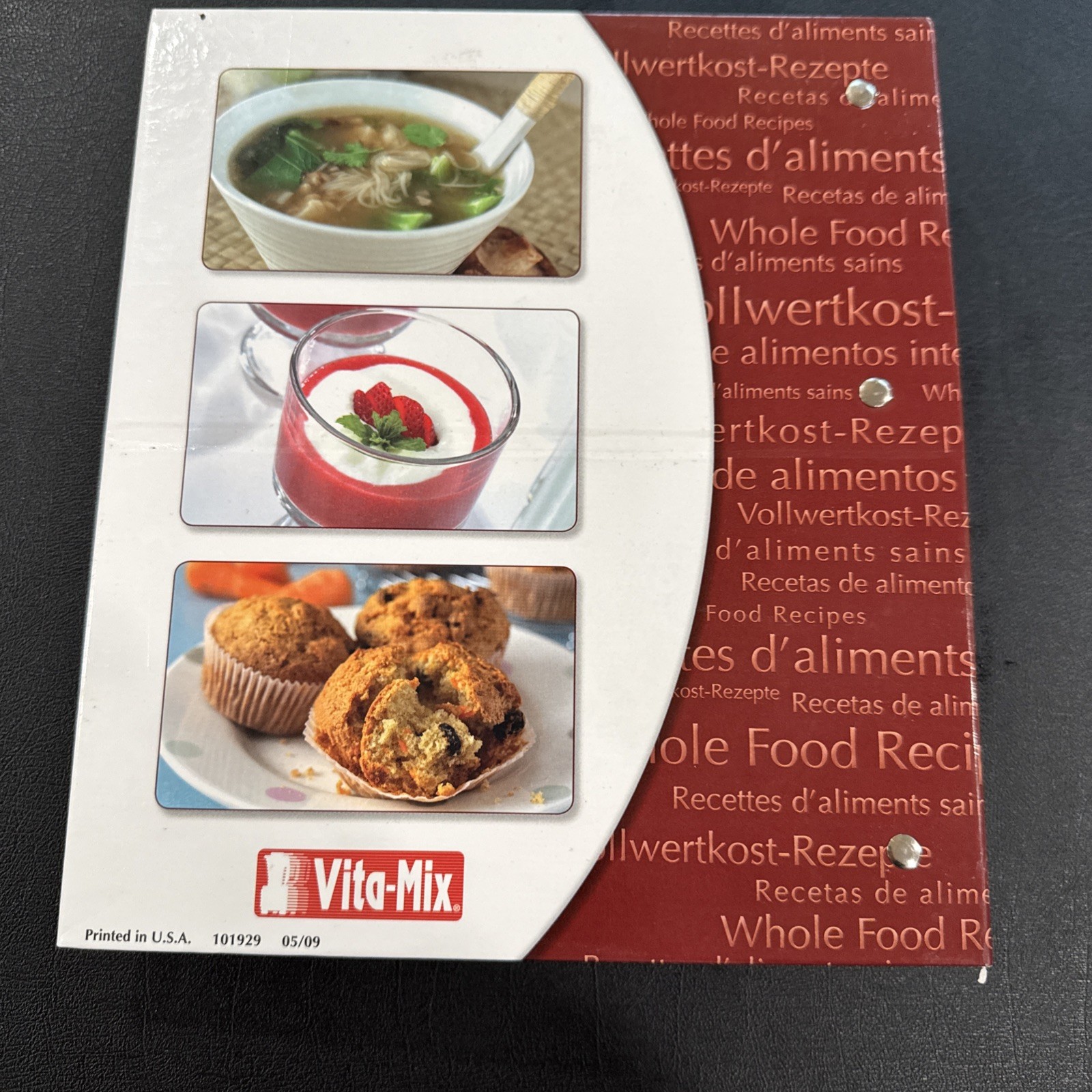 Vita-Mix Whole Food Recipes 3-Ring Binder and Owner’s Manual 5200 Recipes VGC