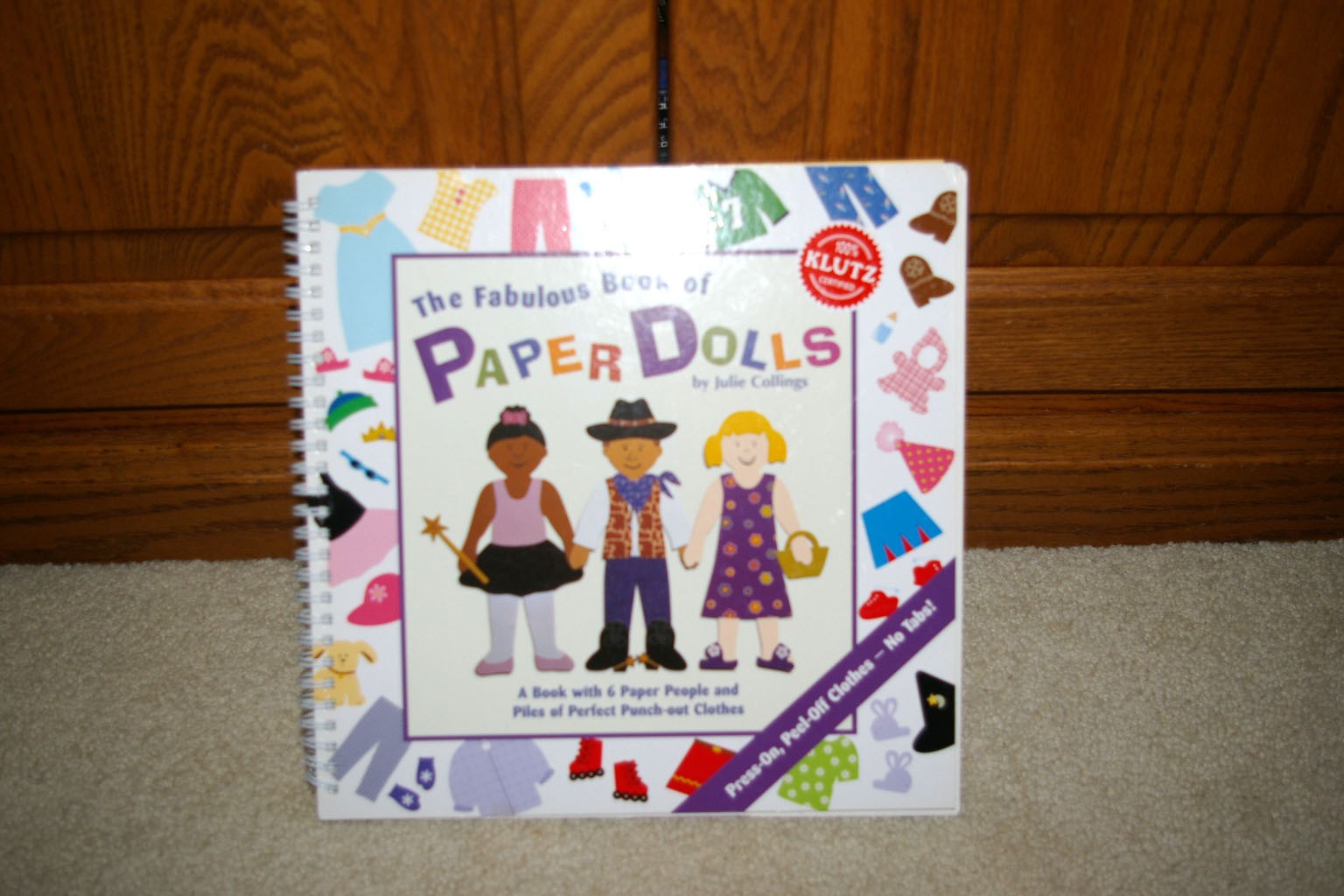 THE FABULOUS BOOK OF PAPER DOLLS by Julie Collings A Klutz Book Spiral BRAND NEW