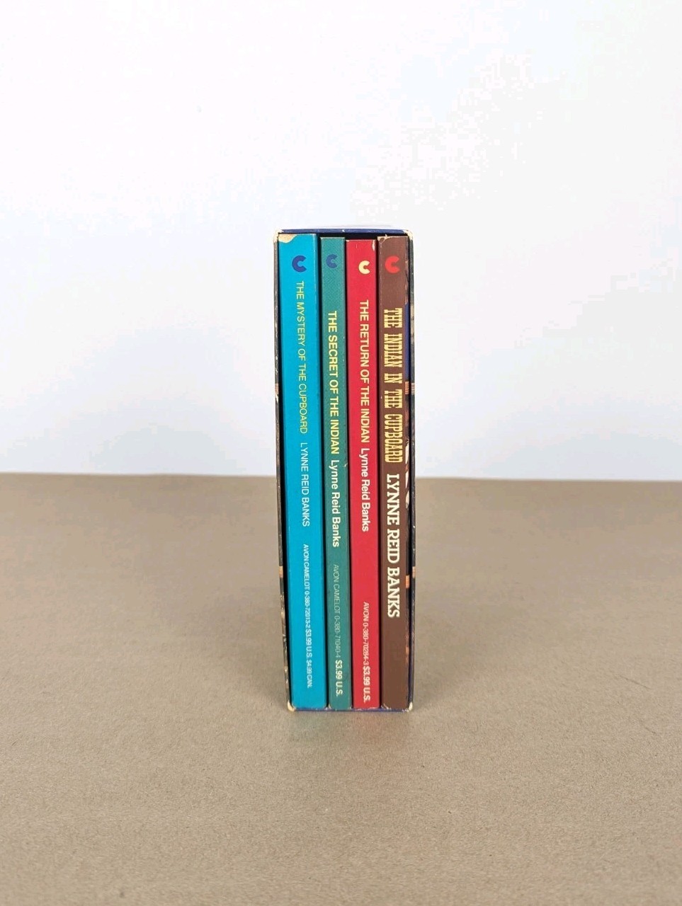 Vintage The Indian in the Cupboard Lynne Reid Banks 4 pb Books Boxed Set 1980s