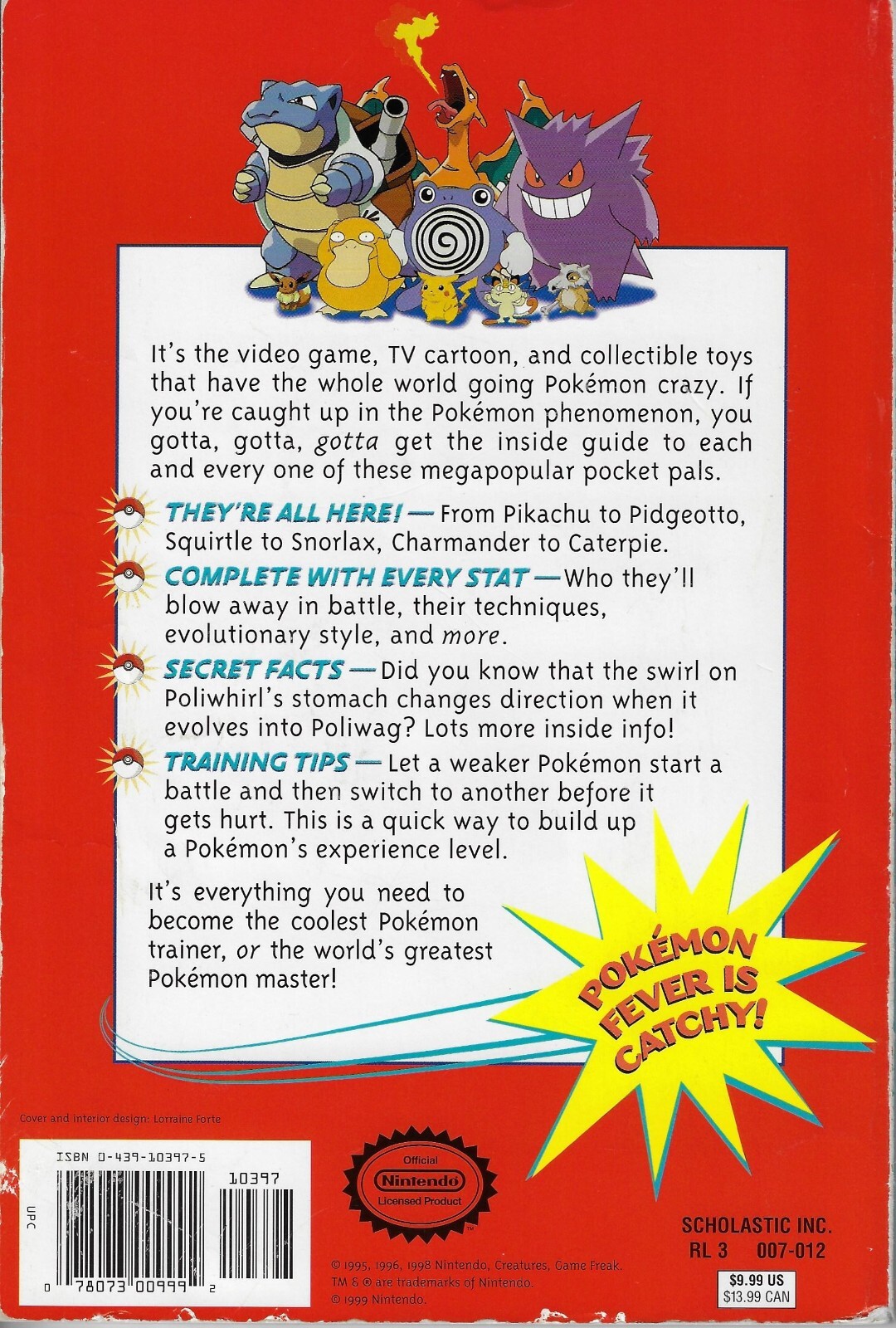 NINTENDO 1999 POKEMON OFFICIAL HANDBOOK, Scholastic Inc. – Maria Barbo, vintage