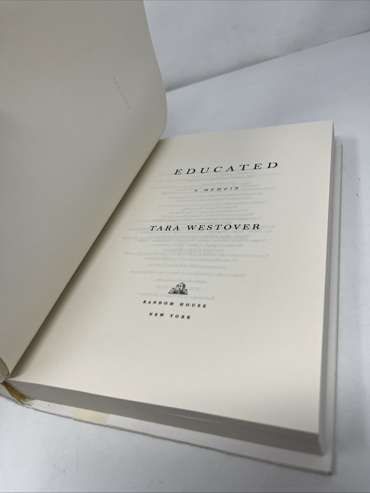 Educated: A Memoir By Tara Westover Signed Copy HC/DJ