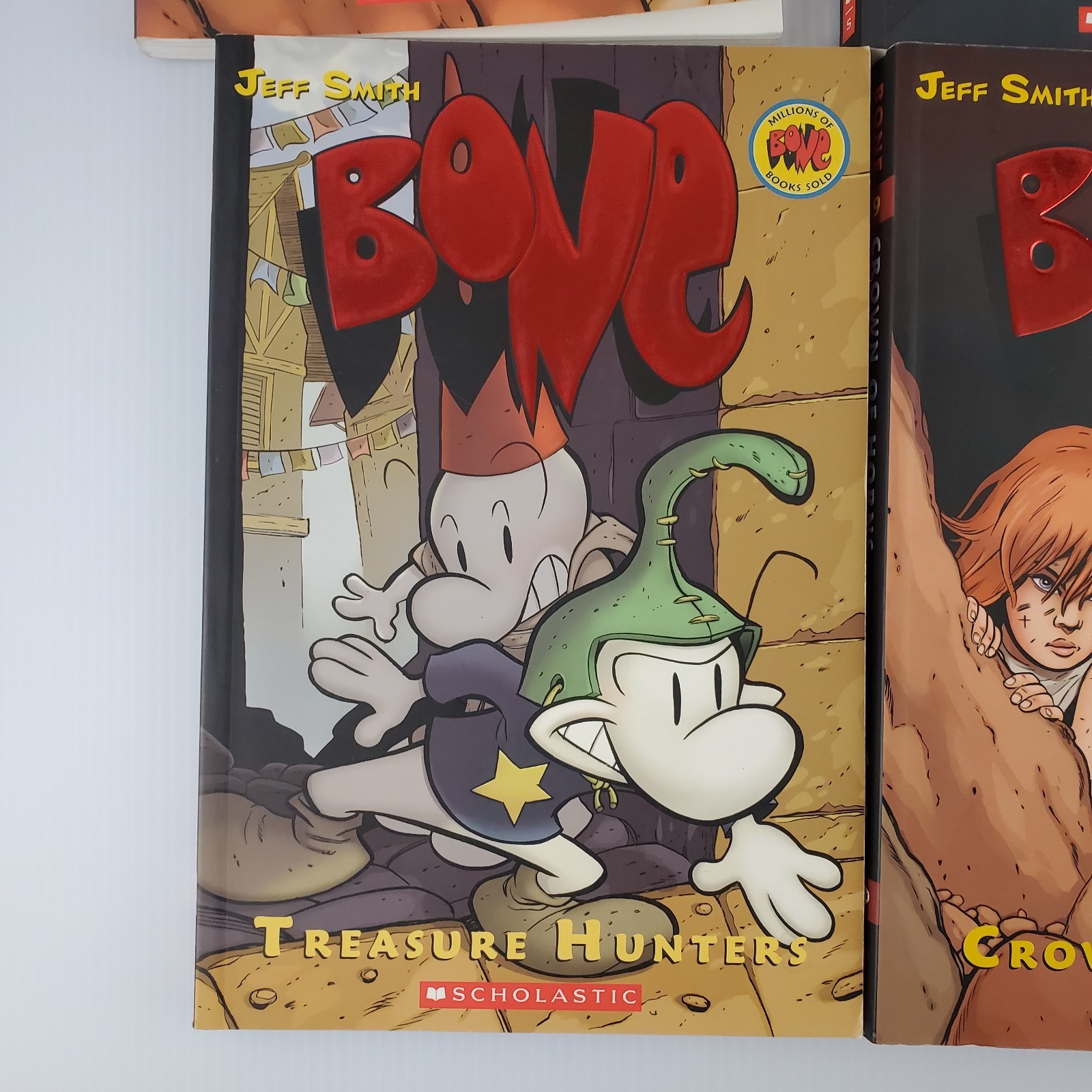 Jeff Smith Volumes 1-9 Bone Comic Series Graphix Scholastic Books Lot Graphic